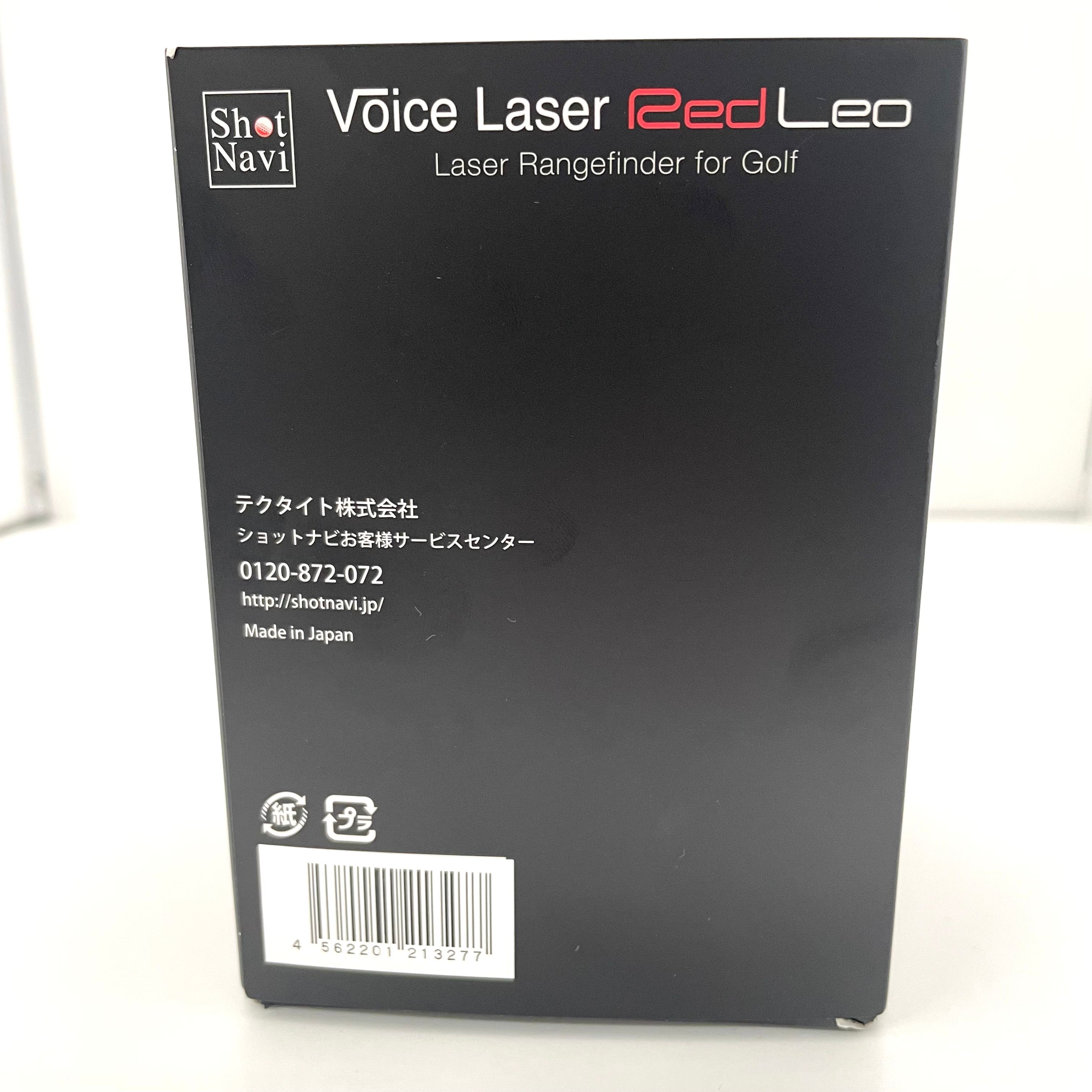 ShotNavi_( ショットナビ)_Voice Laser Red Leo BK_ゴルフ用レーザー距離測定器_未使用品