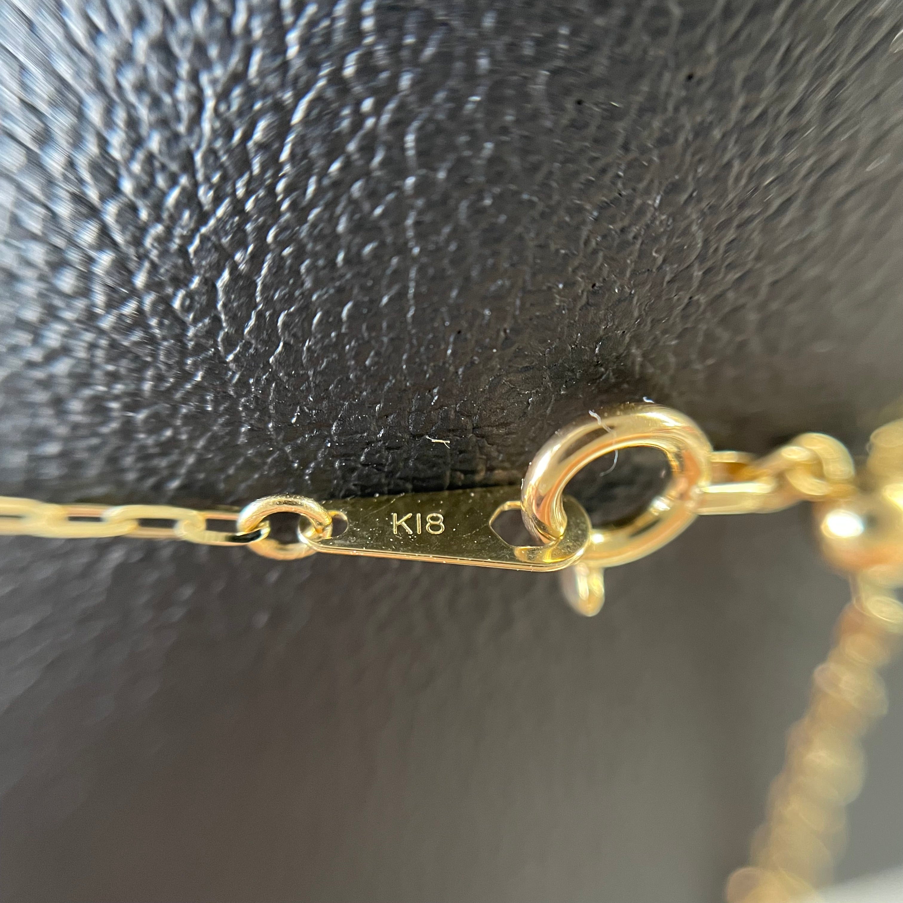 ノンブランド_ダイヤモンドネックレス _K18/K18WG 6.1g/FD0.2ct_中古品