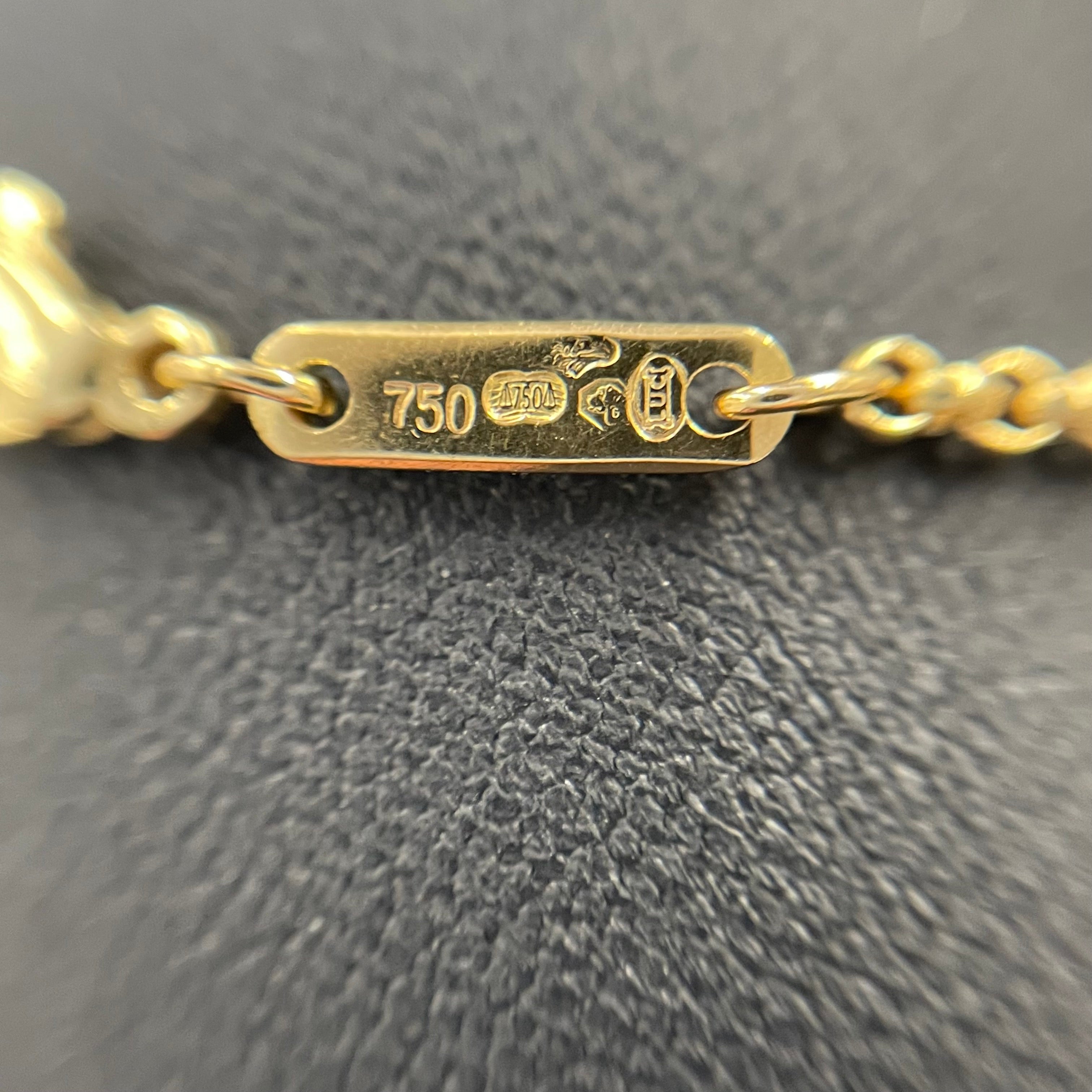 【送料無料】_ Chopard_(ショパール)_ハッピーダイヤモンド バタフライ_ K18ネックレス _中古品