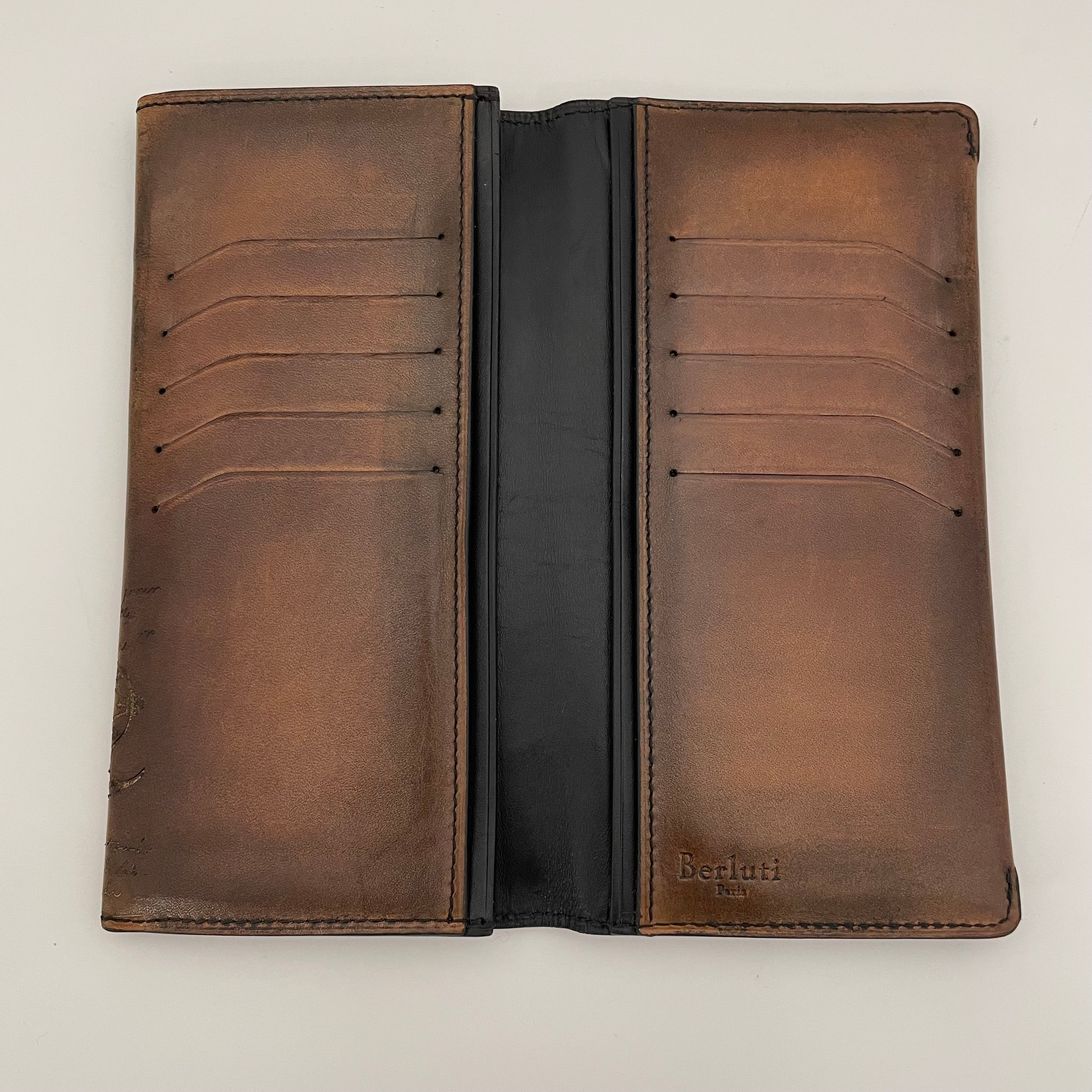 Berluti_(ベルルッティ)_エスパス スクリットレザー_ ロングウォレット_中古品