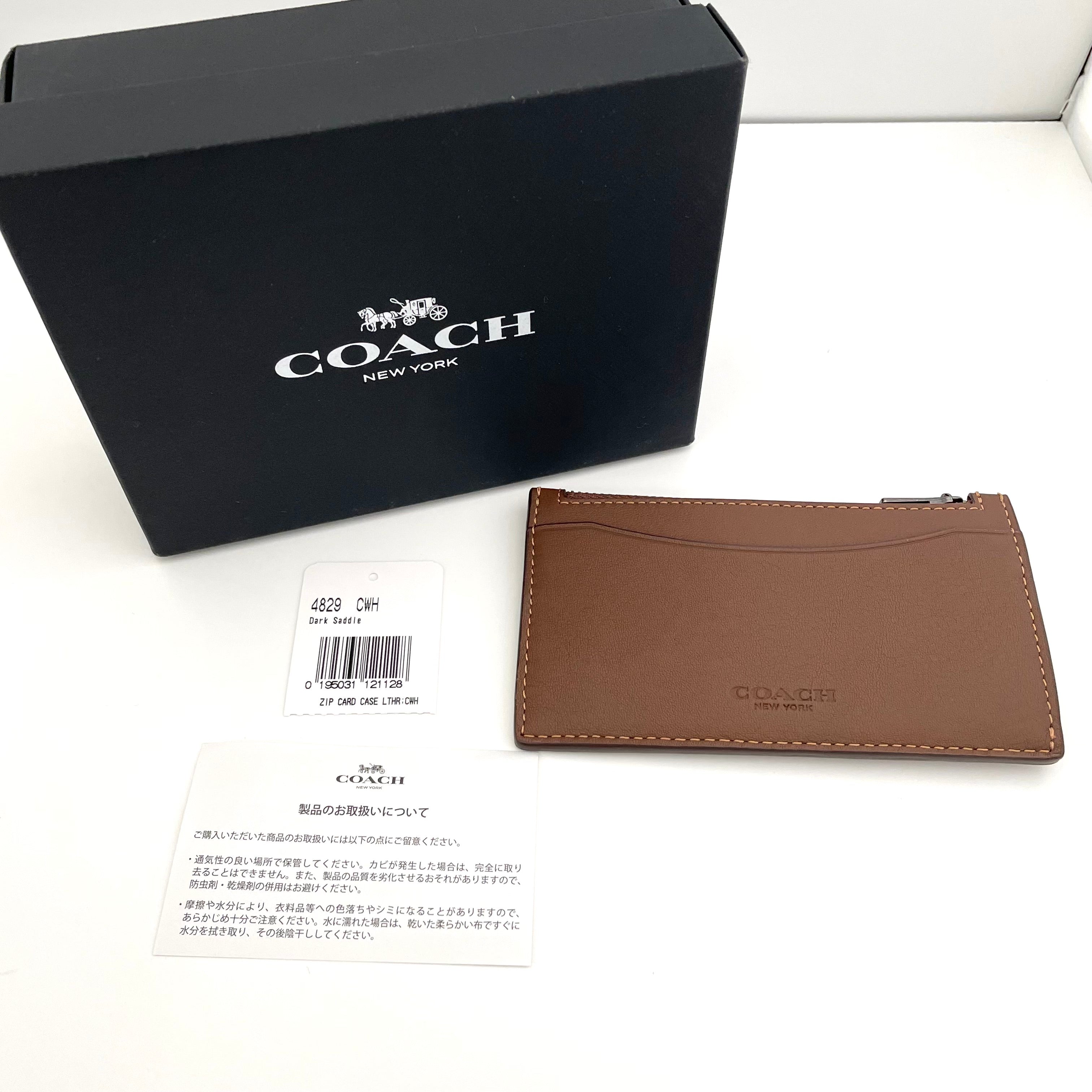 【送料無料】_ COACH_(コーチ)_ジップ カード ケース _4829CWH _中古品