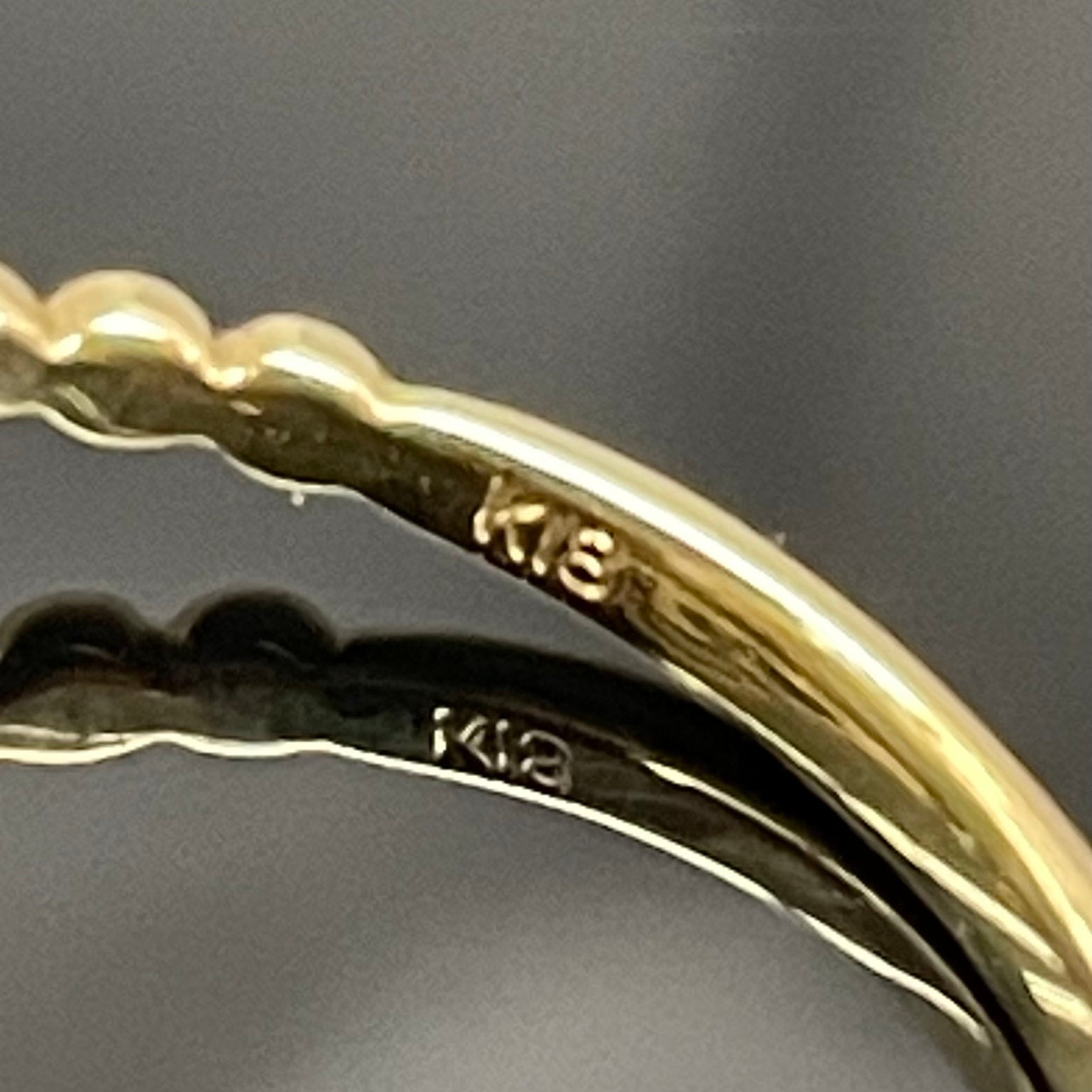 【送料無料】_ ノンブランド _K18ダイヤモンドリング_ FD0.25ct/2.1g _中古品