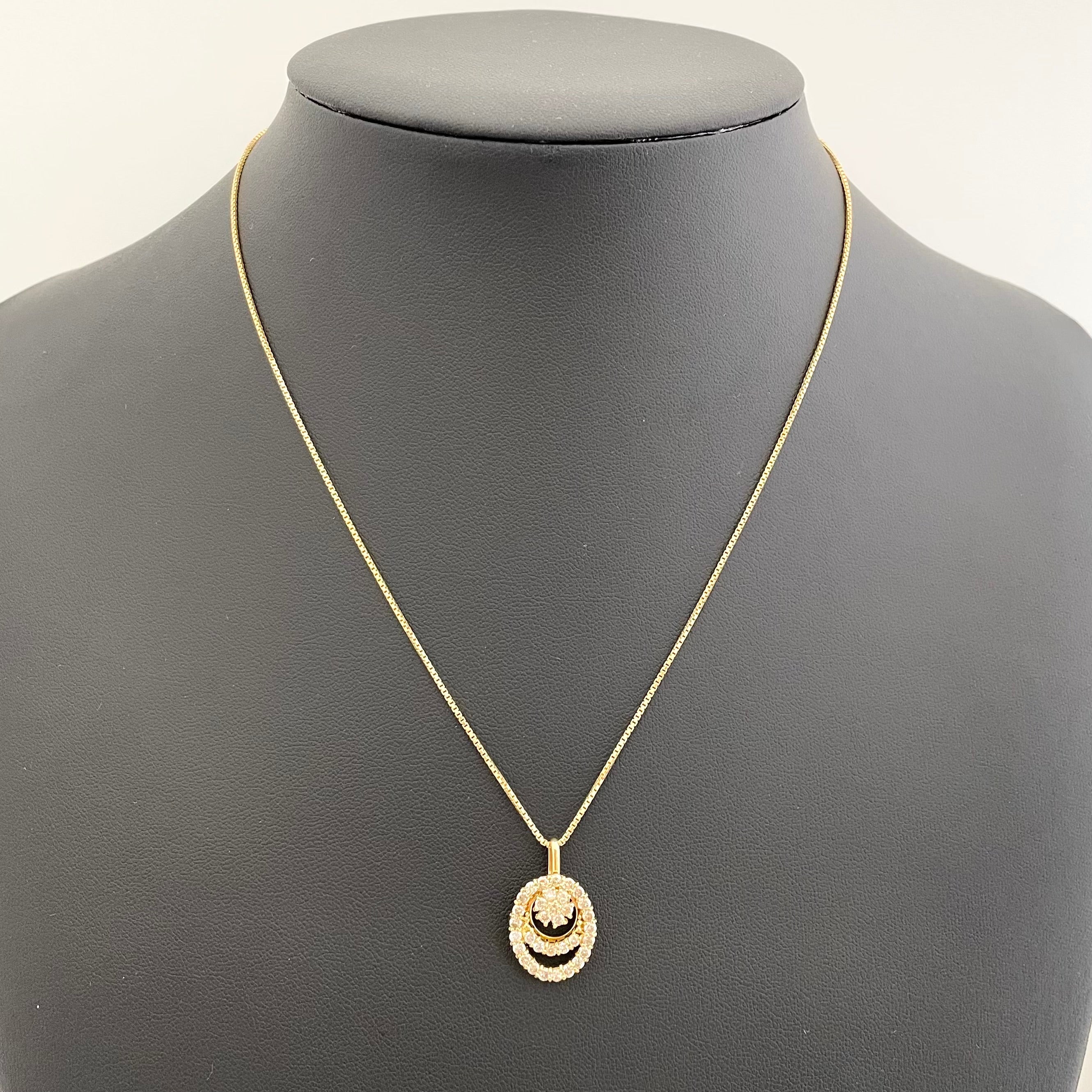 ノンブランド_ K18ダイヤモンドネックレス_ FD1.0ct/7.4g _中古品