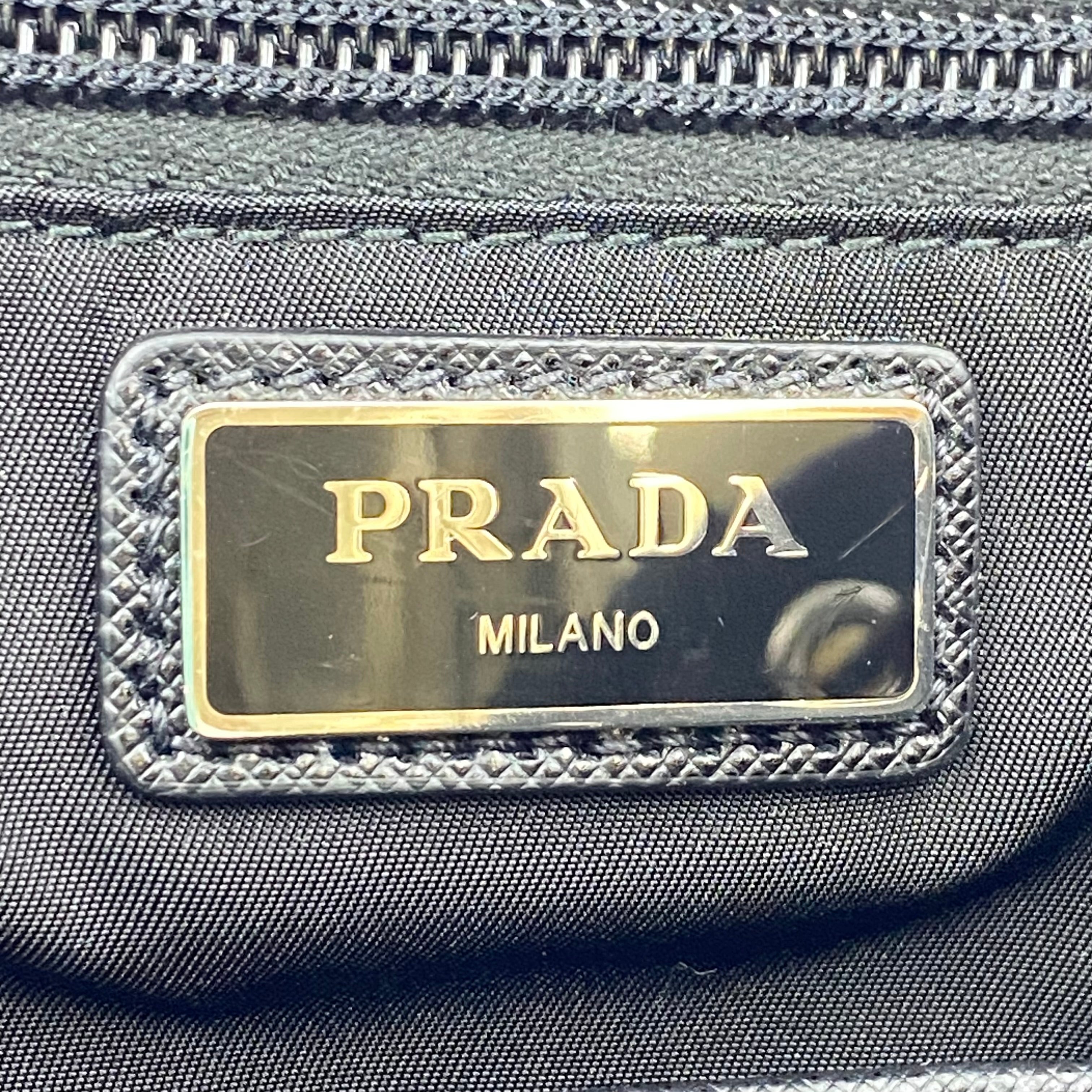 【送料無料】_PRADA_(プラダ)_テスート(ナイロン)×サフィアーノ_2VZ135 バックパック リュック_中古品