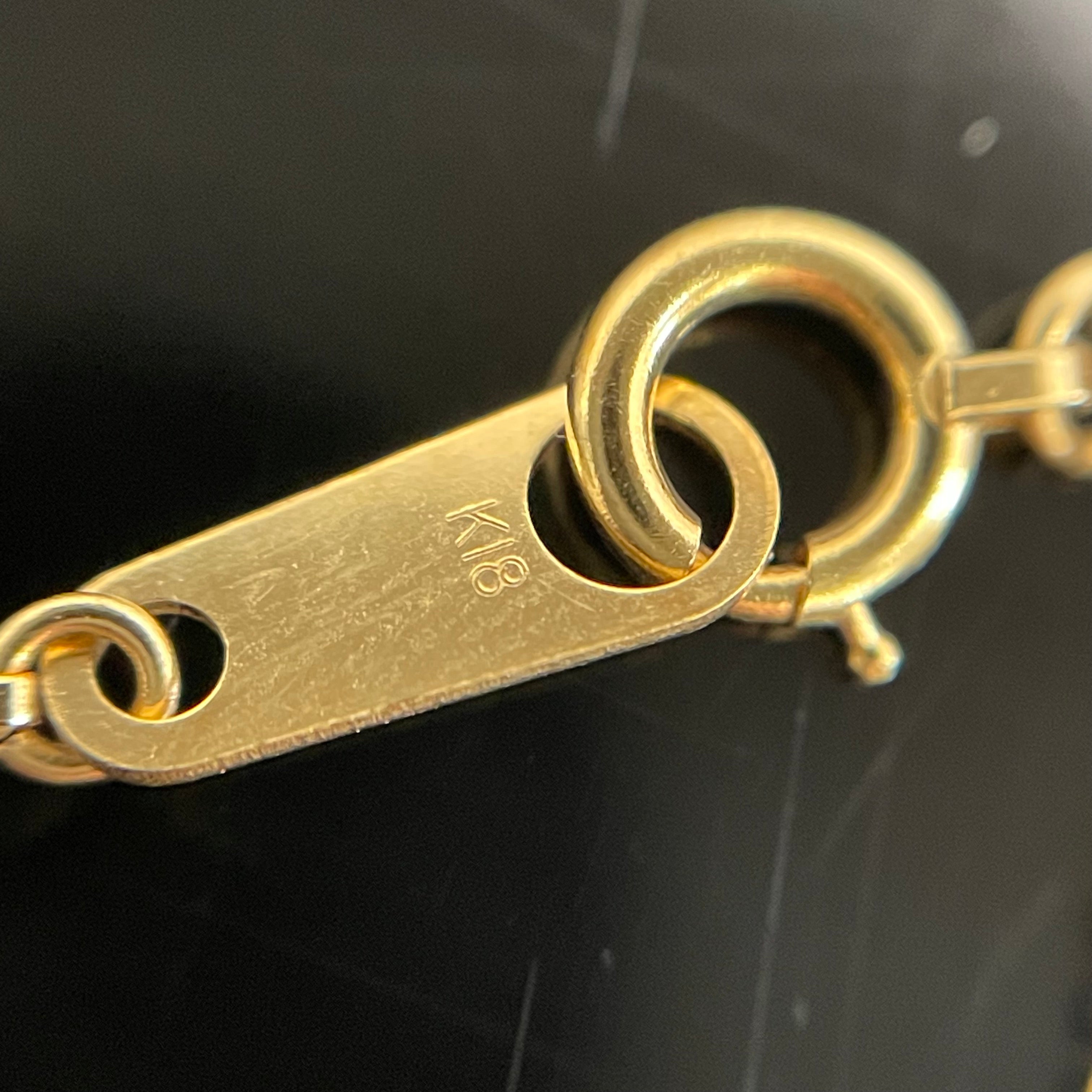 ノンブランド_ K18ダイヤモンドネックレス_ FD1.0ct/7.4g _中古品