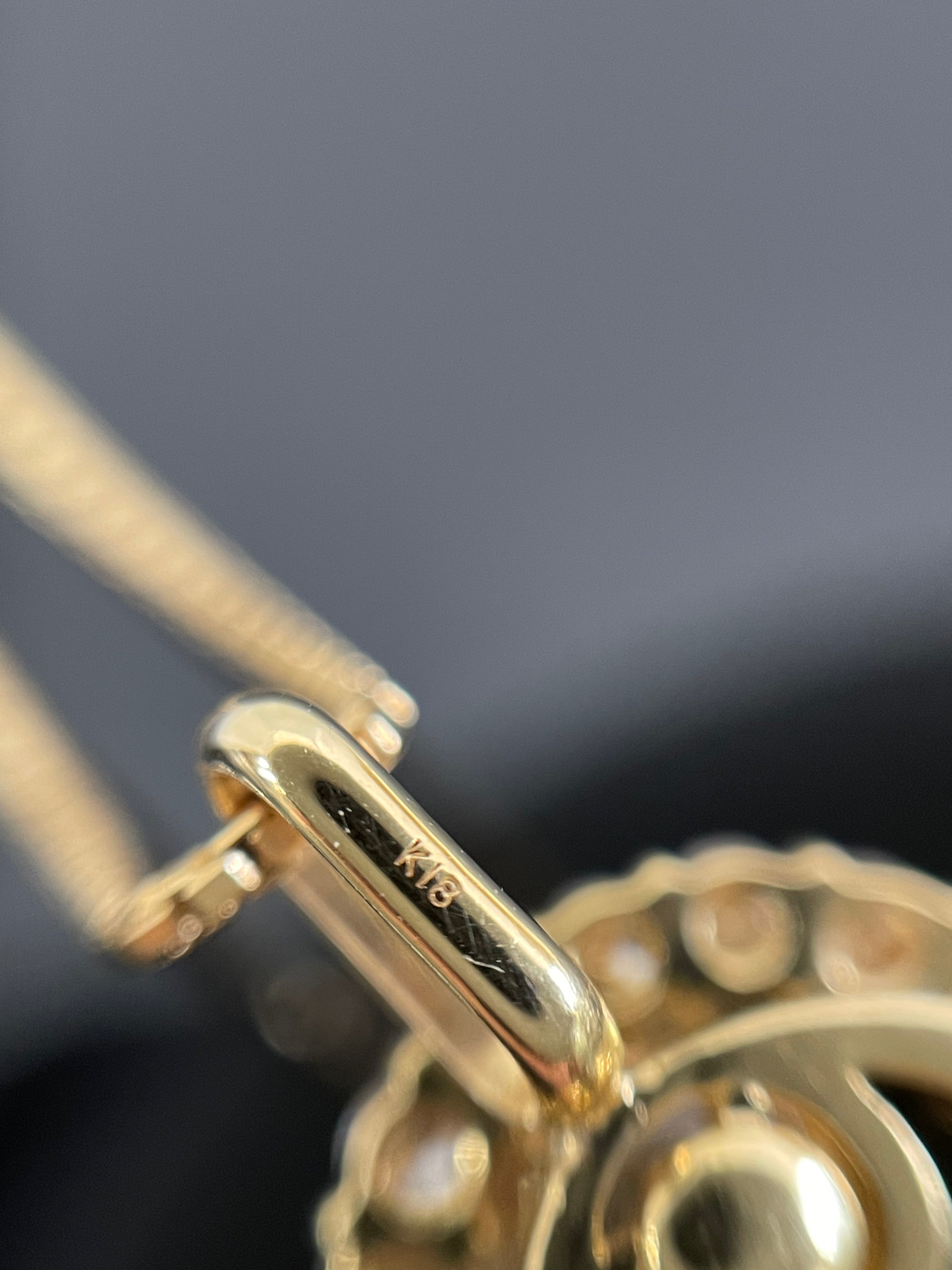 ノンブランド_ K18ダイヤモンドネックレス_ FD1.0ct/7.4g _中古品