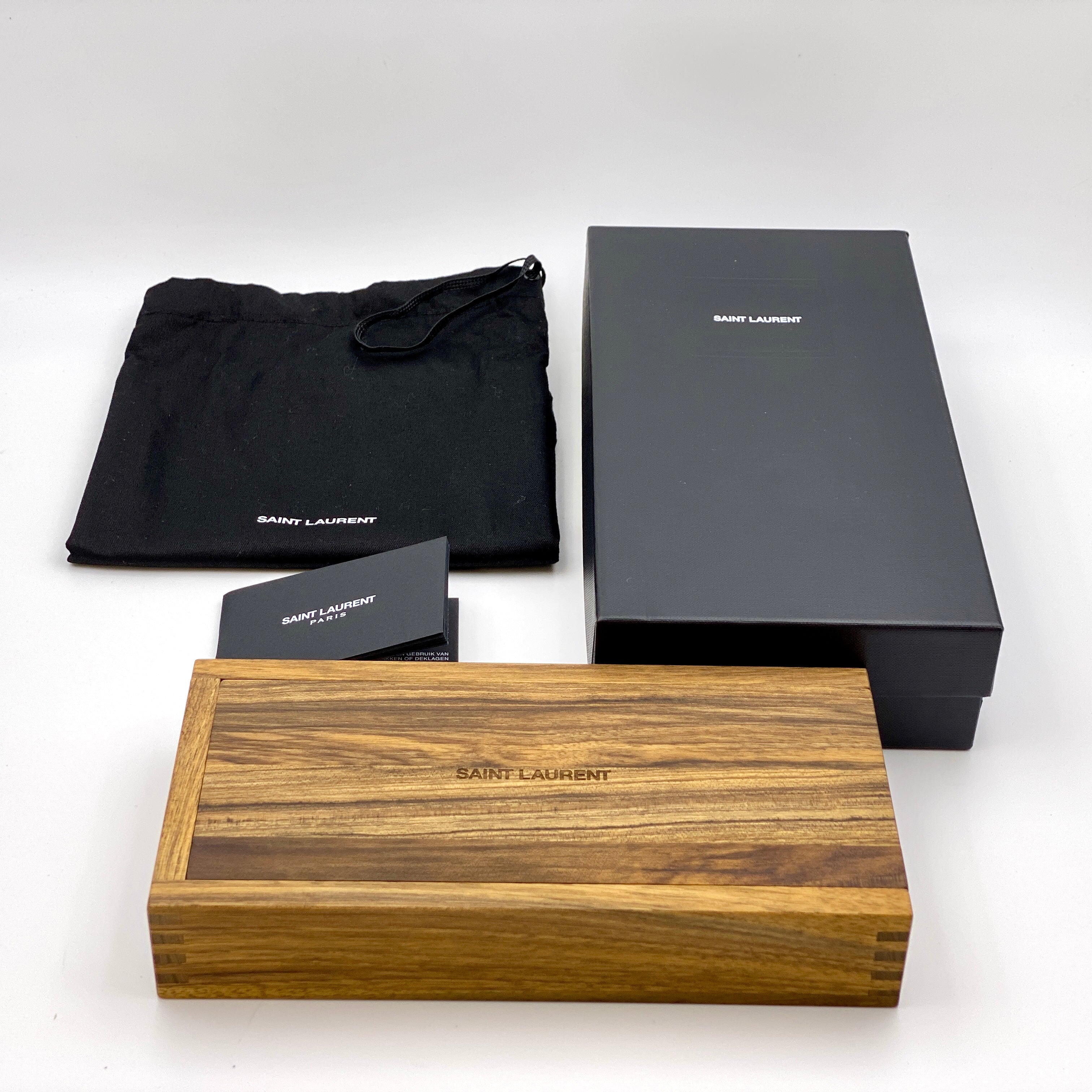 【送料無料】_ SAINT LAURENT_(サンローラン) _ウドゥン・ストーリー _ナチュラル ビルディングブロック_ デコレーション_ 中古品