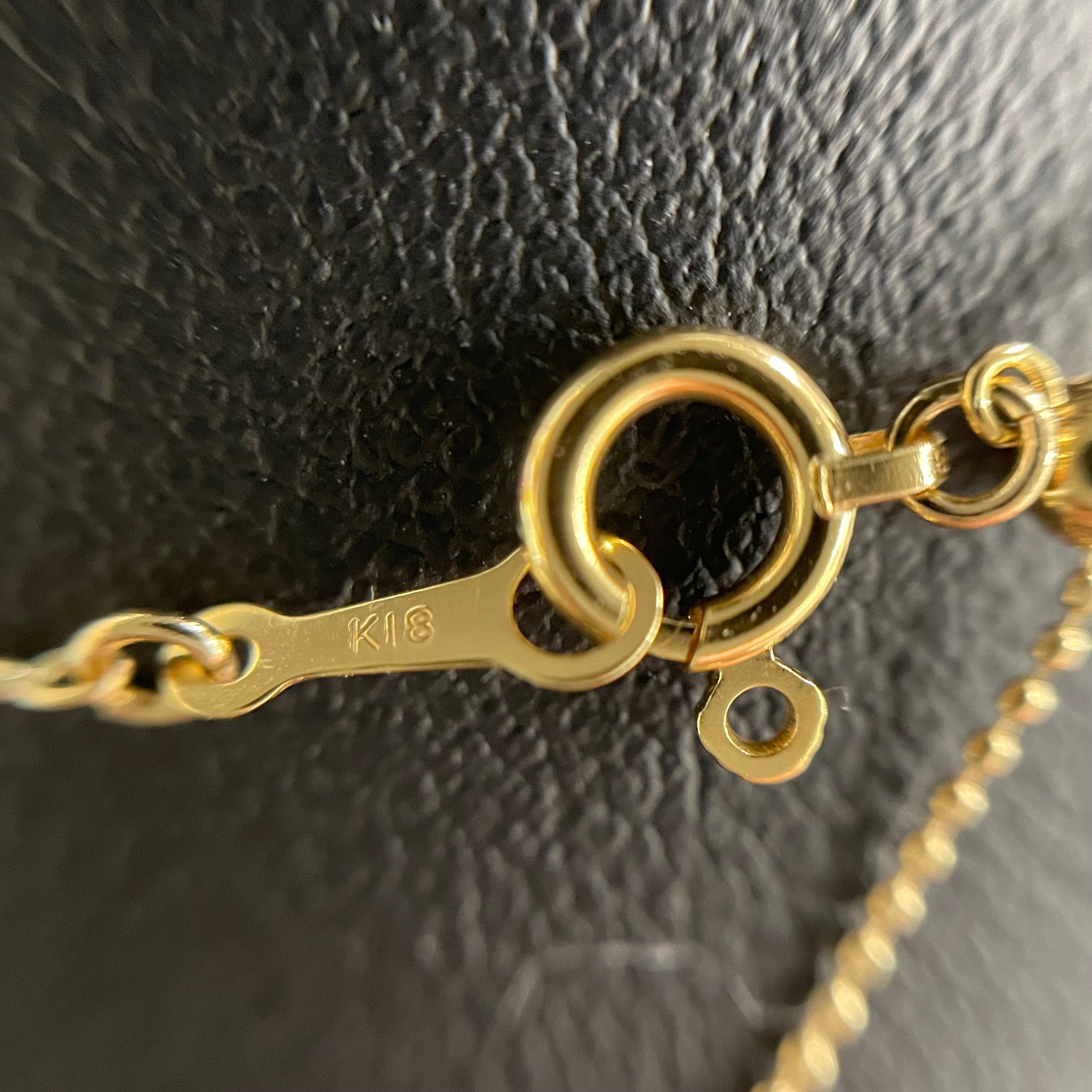 【送料無料】_ ノンブランド_DOG COIN_(ゴールデン レトリバー)_ペンダント ネックレス_ 純金コイン1/30oz K18チェーン _ 中古品