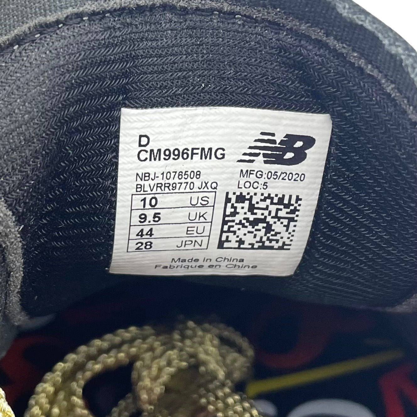 New Balance _ニューバランス×フランク ミュラー _CM996 FMG(ゴールド) _996シリーズスニーカー(28cm)_未使用品