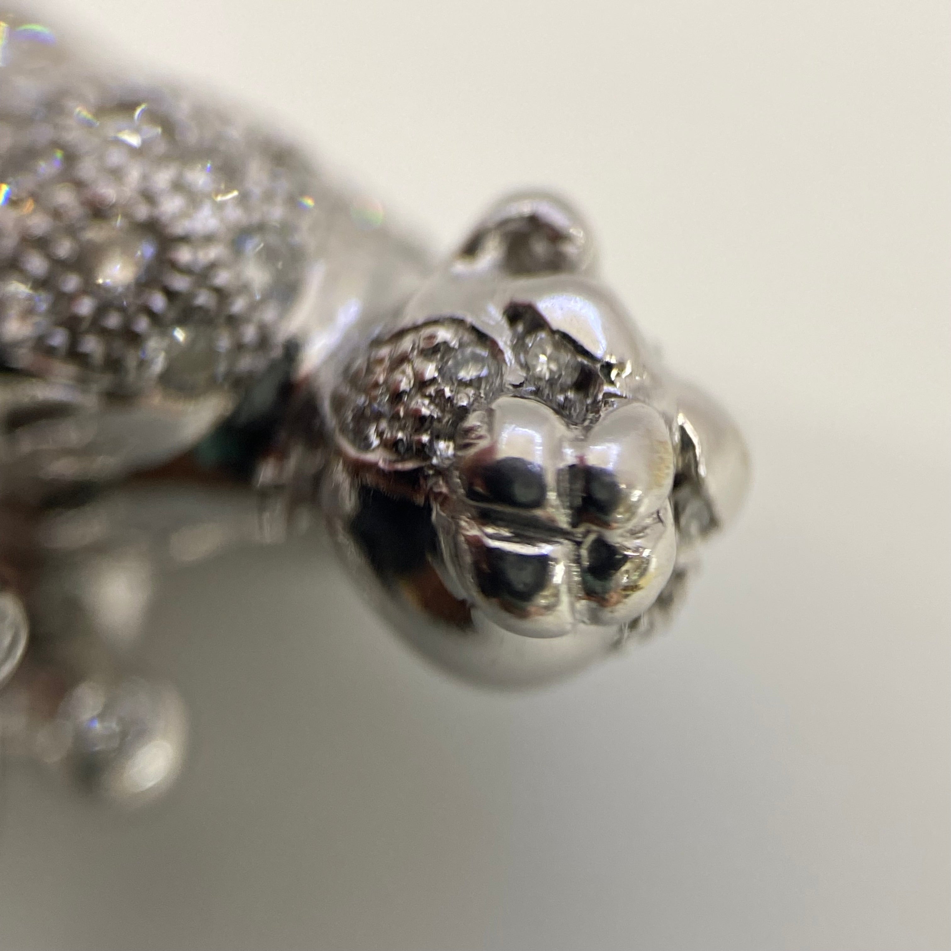 【送料無料】_ ノンブランド_K18WG/FD1.22ct _パンサーモチーフリング_中古品