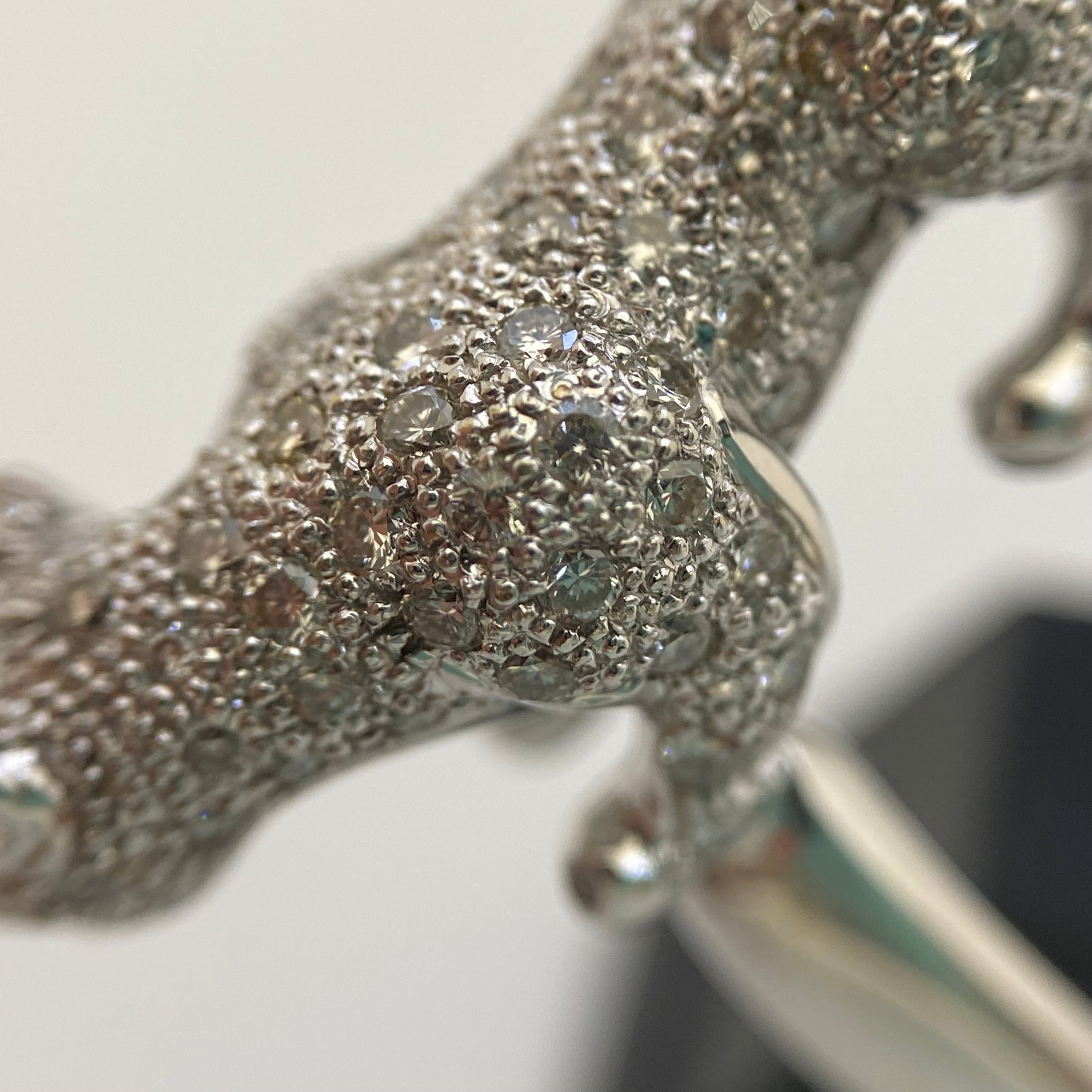 【送料無料】_ ノンブランド_K18WG/FD1.22ct _パンサーモチーフリング_中古品