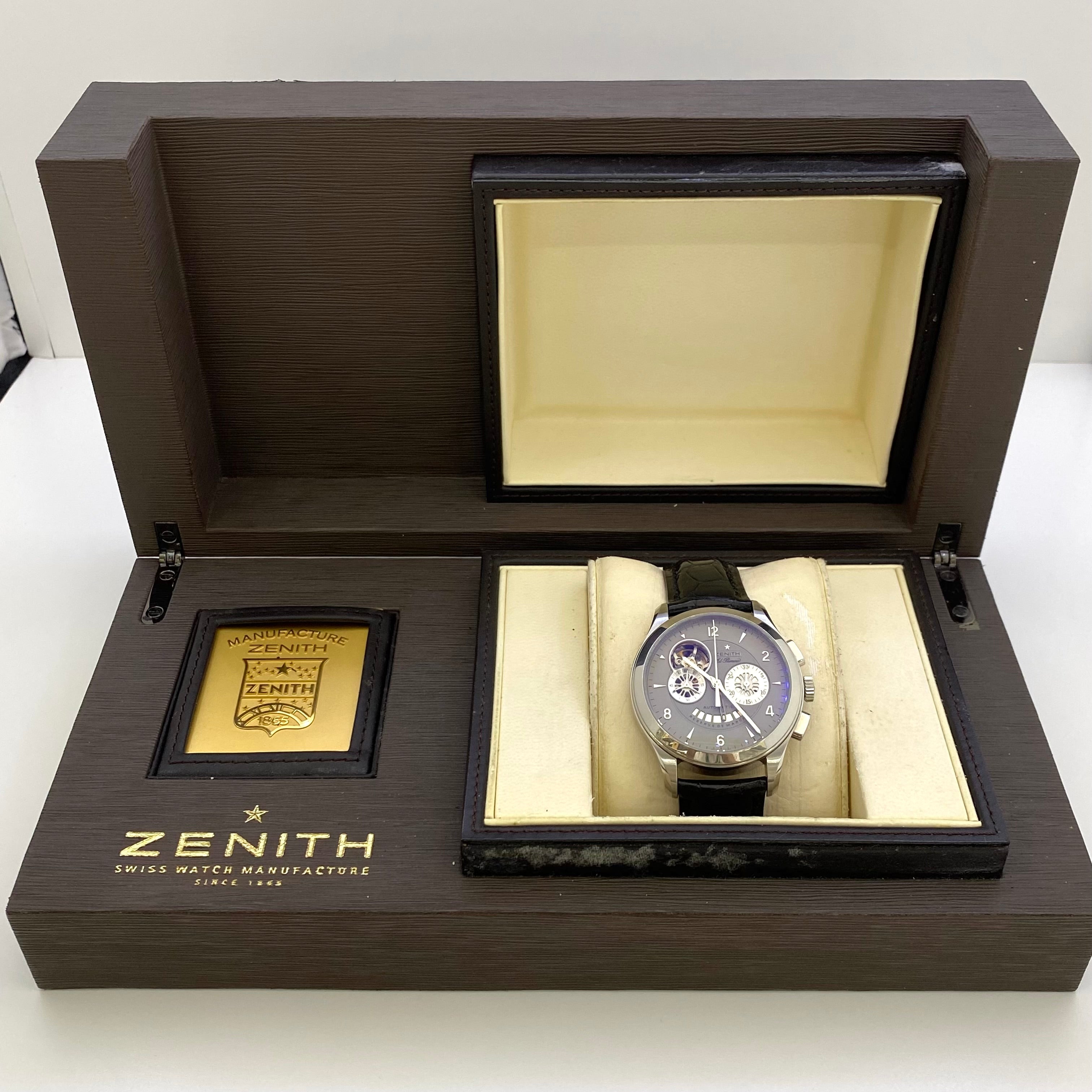 【送料無料】_ZENITH_(ゼニス)_クラス オープン エルプリメロ_クロノグラフ AT_03.0510.4021_中古品