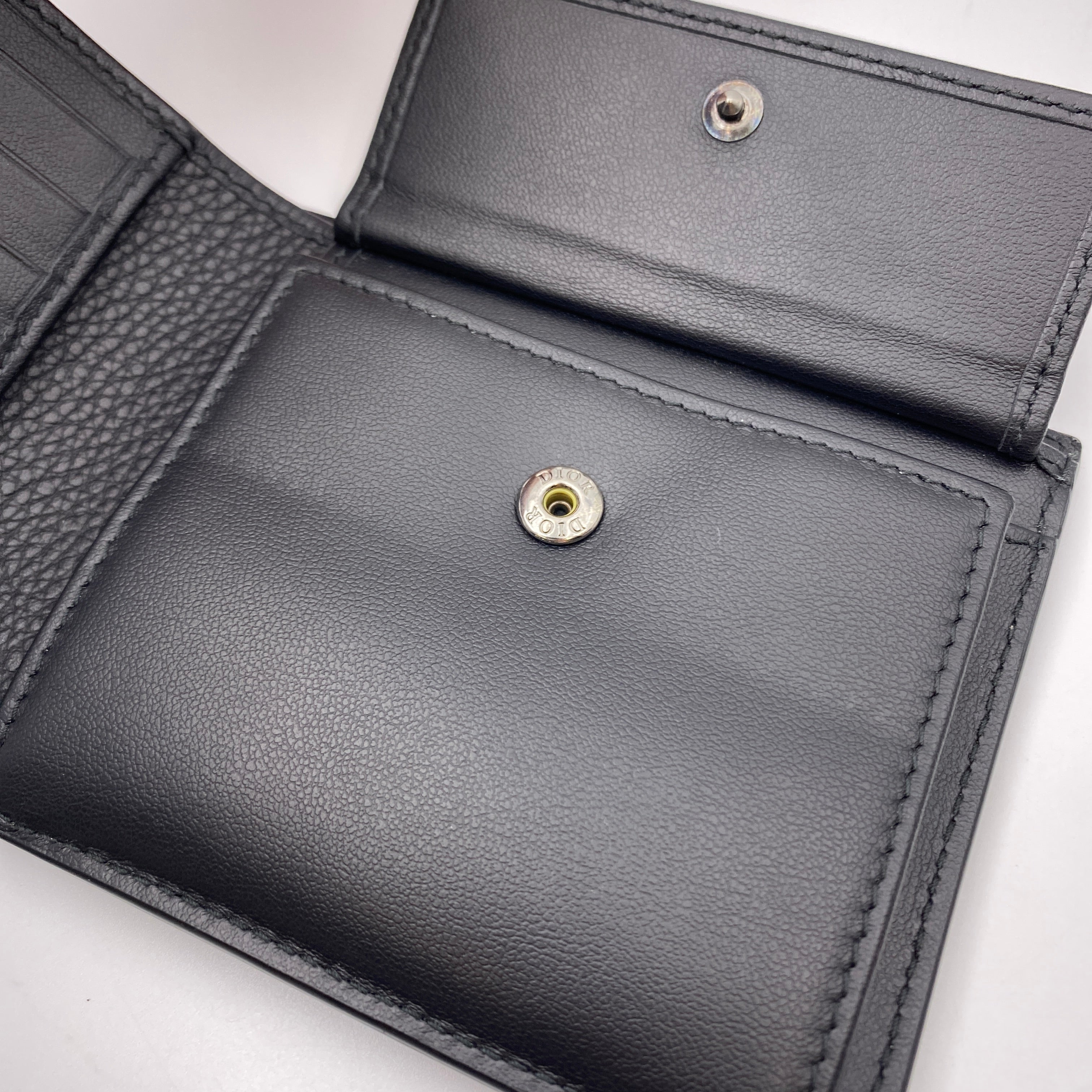 DIOR_(ディオール)_CD Icon_二つ折りウォレット_グレインドカーフスキン_中古品