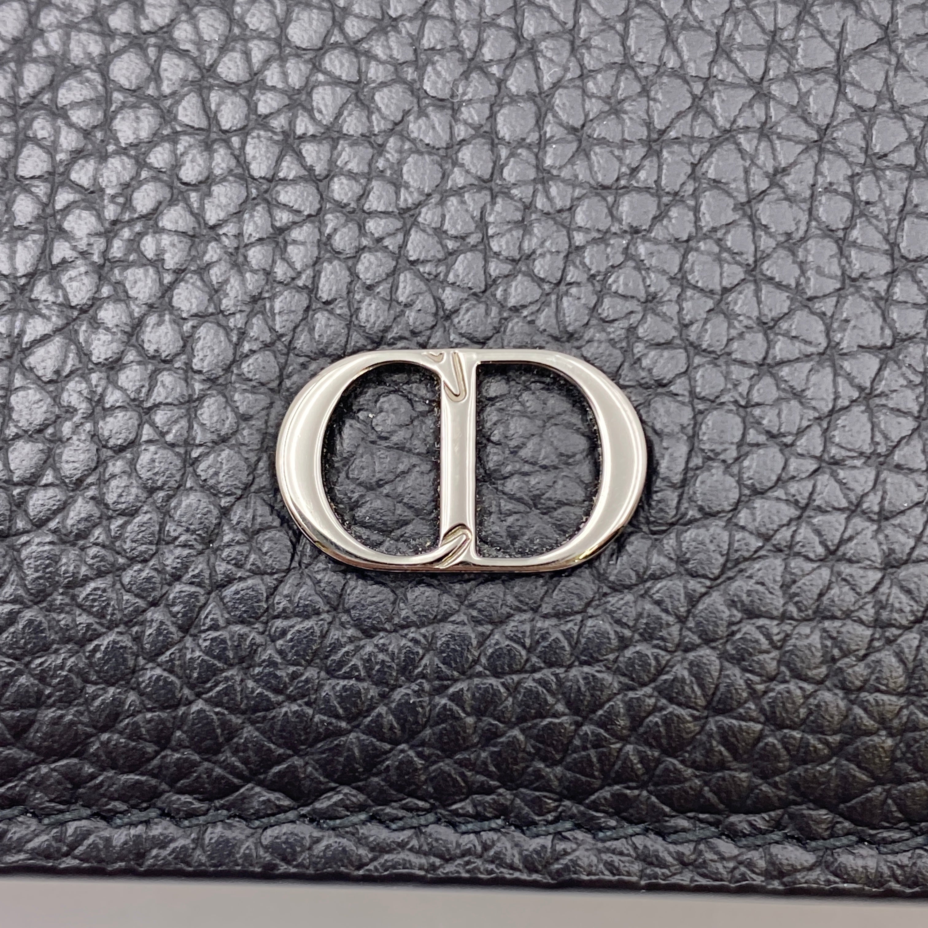 DIOR_(ディオール)_CD Icon_二つ折りウォレット_グレインドカーフスキン_中古品