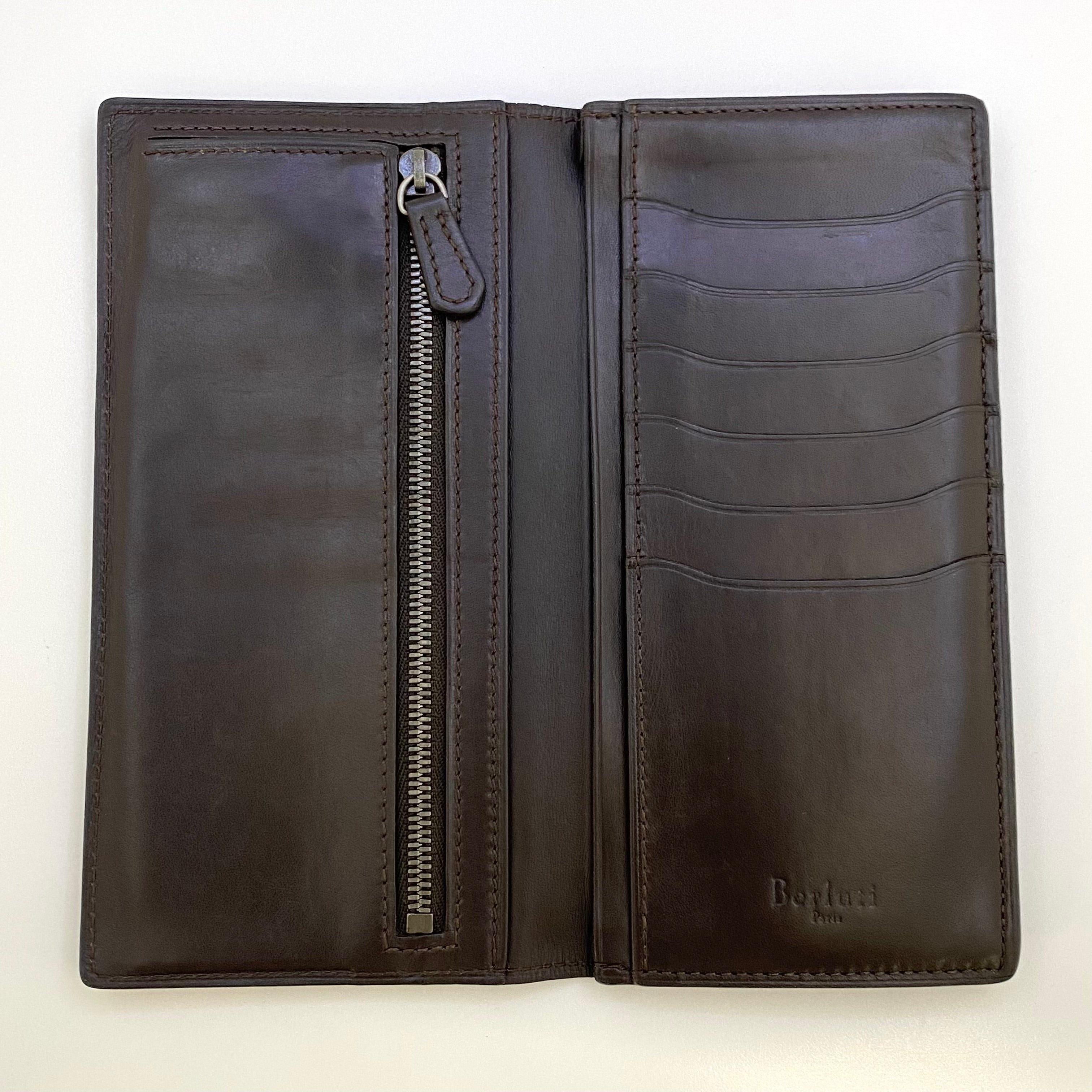 【送料無料】_Berluti_(ベルルッティ)_スクリットレザー カリグラフィー_サンタル 長財布_中古品