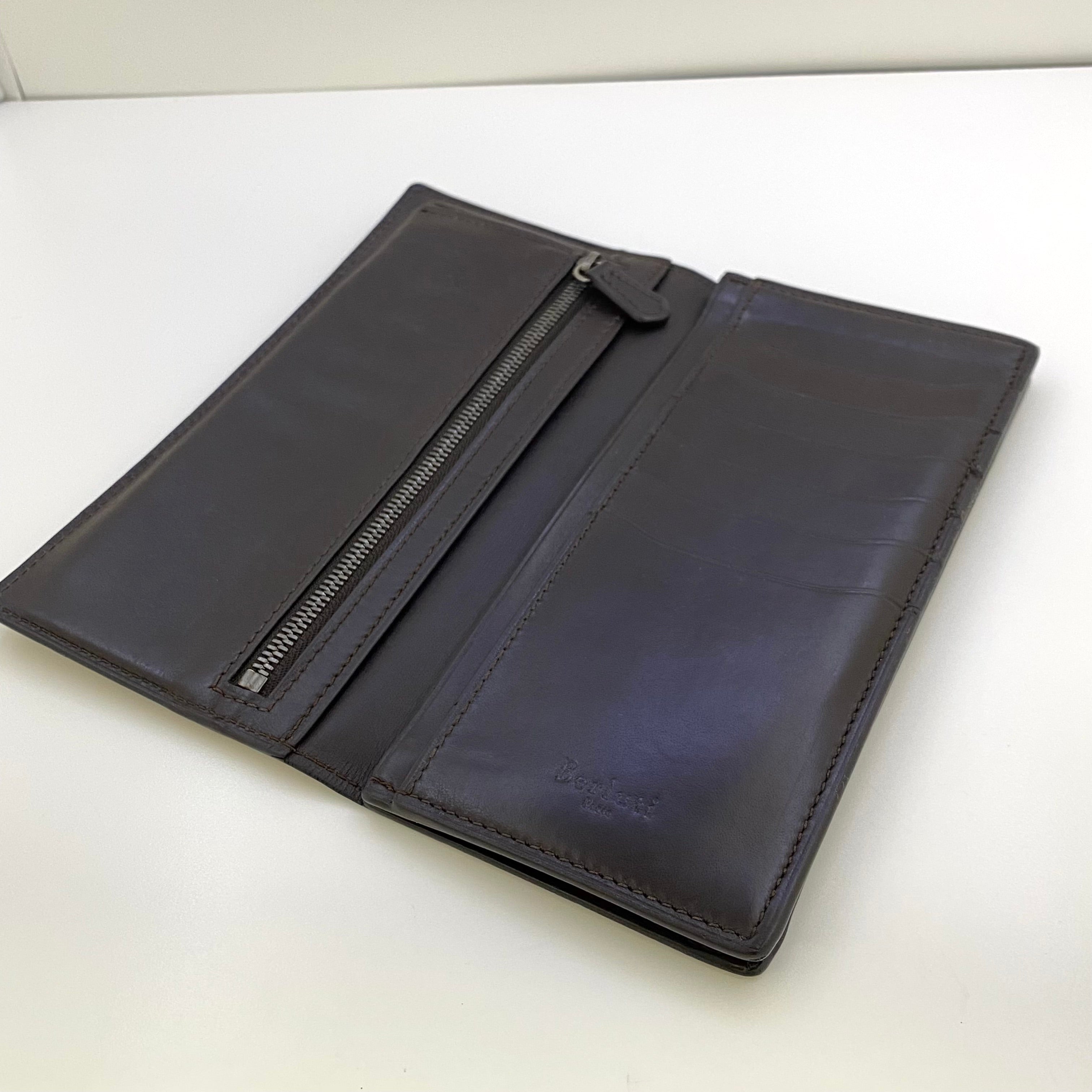 【送料無料】_Berluti_(ベルルッティ)_スクリットレザー カリグラフィー_サンタル 長財布_中古品