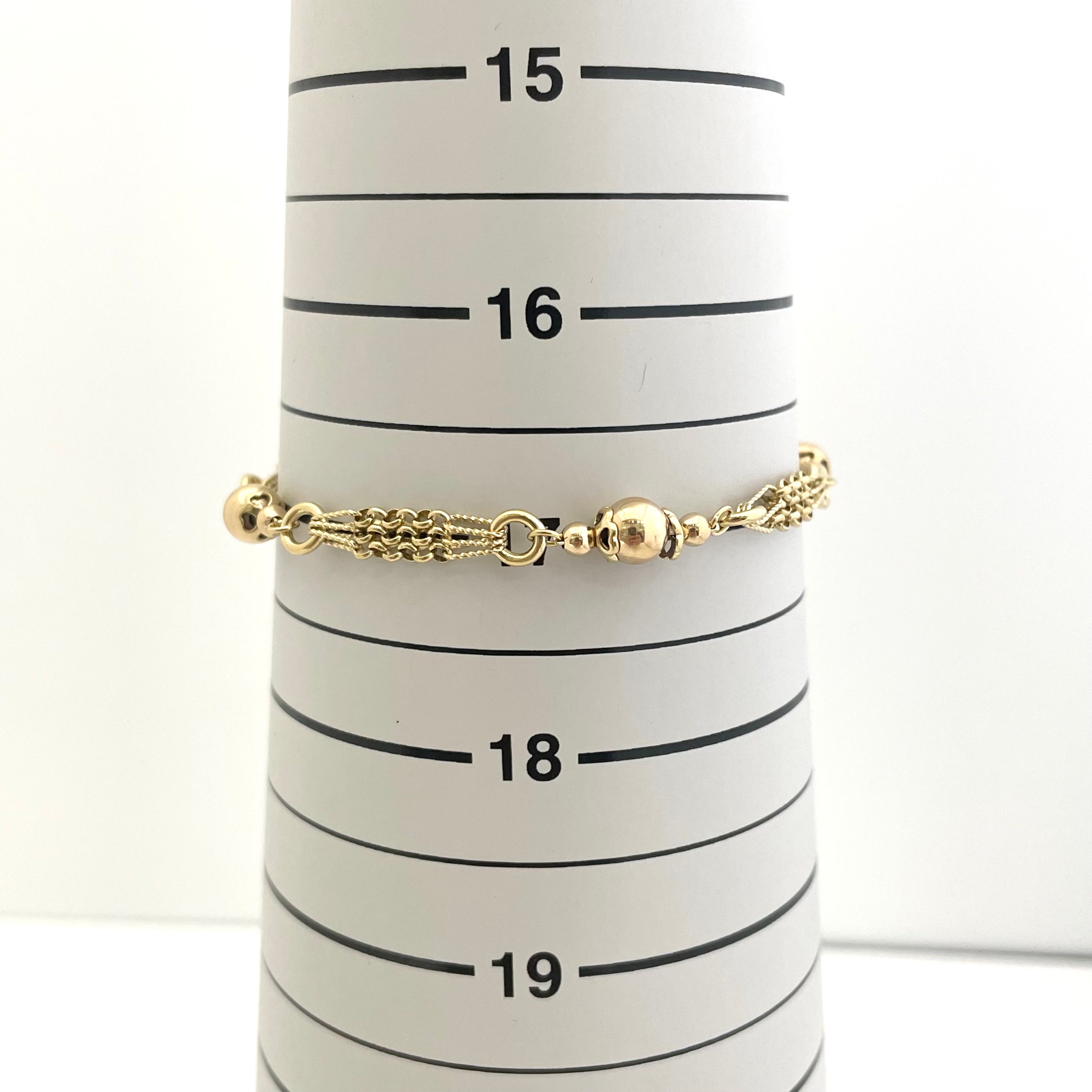 ノンブランド _K18ブレスレット _7.5g/17.5cm _中古品