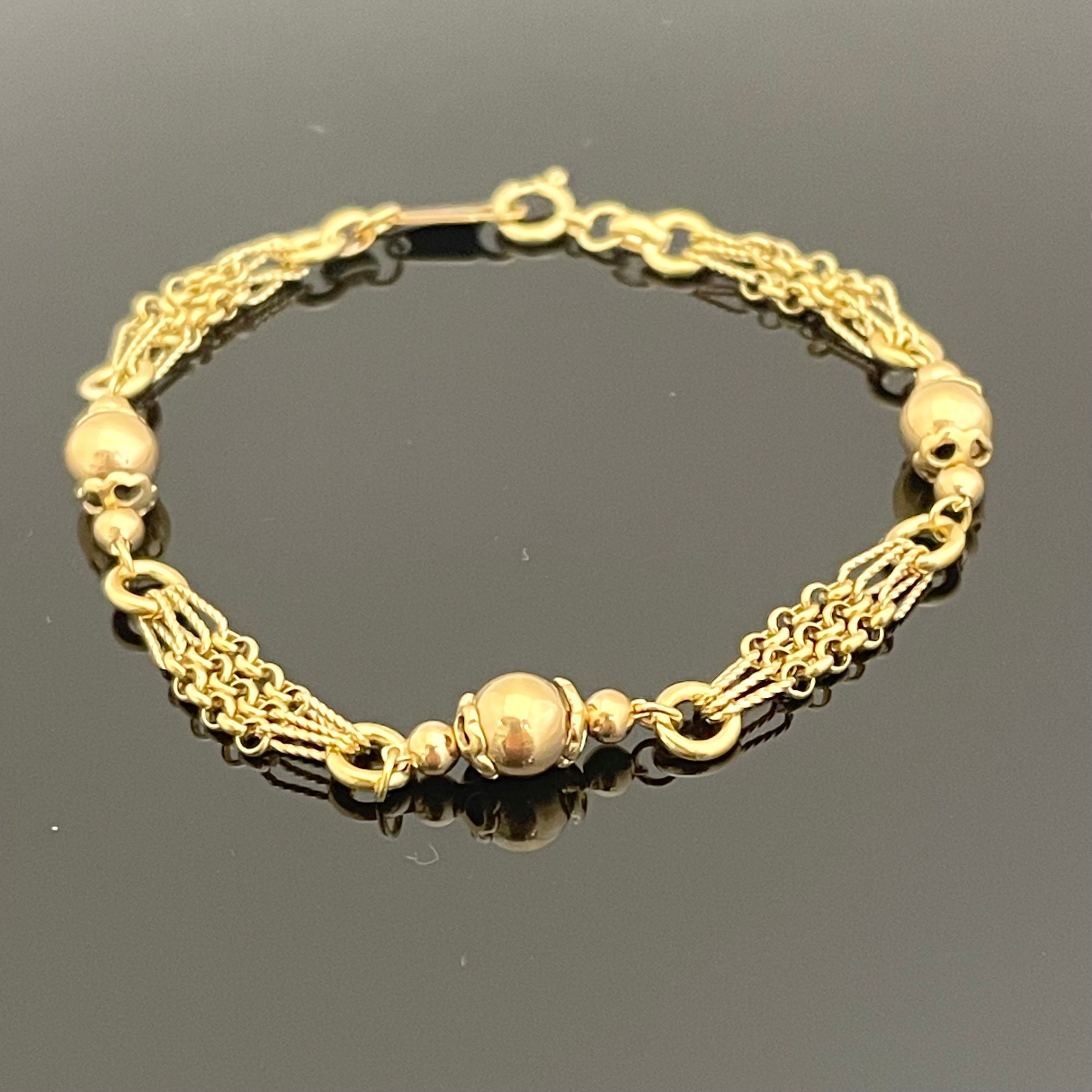 ノンブランド _K18ブレスレット _7.5g/17.5cm _中古品