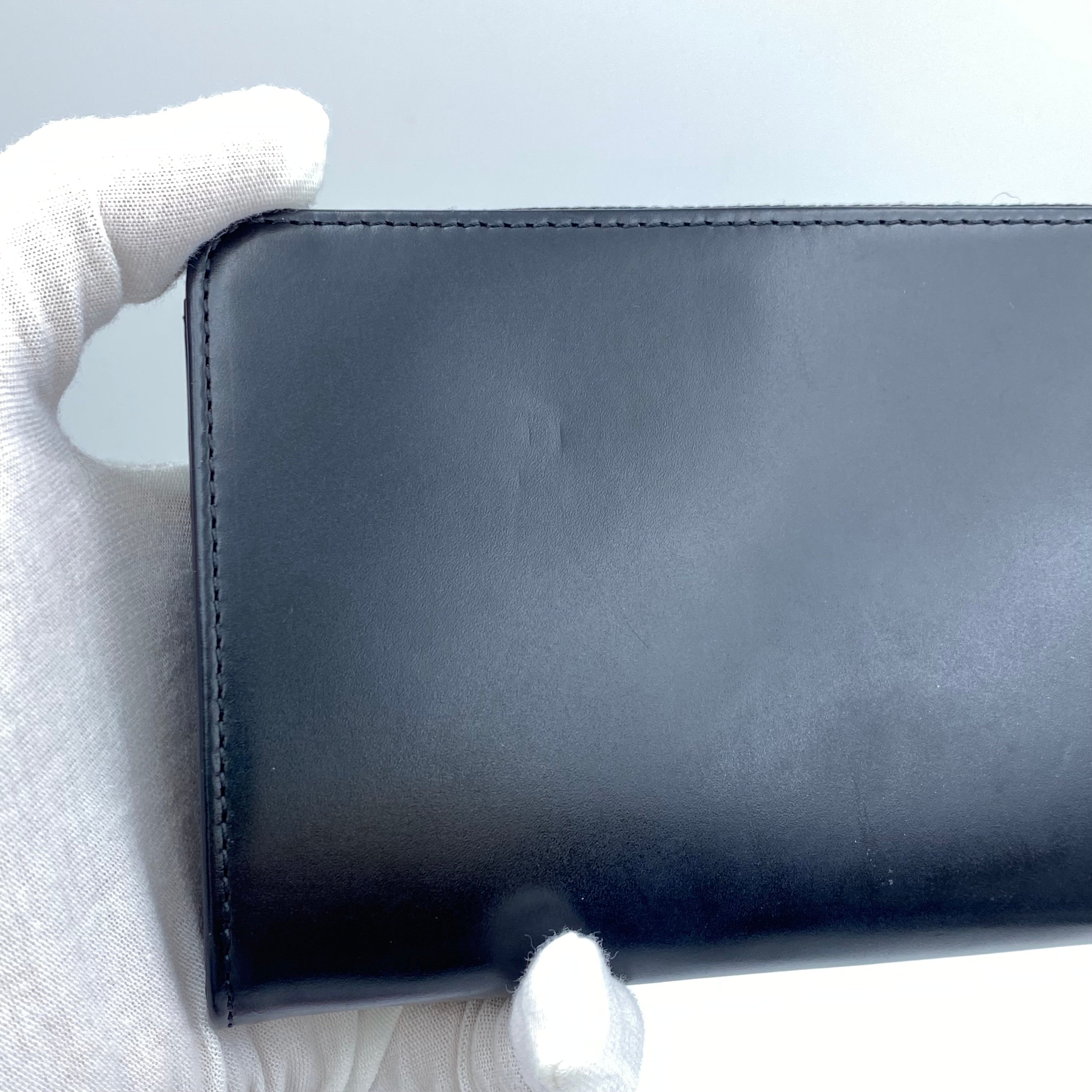 【送料無料】_Maison Margiela_(メゾンマルジェラ)_カーフスキン ブラック_S35UI0431-P2714-T8013_L字ファスナー長財布_中古品