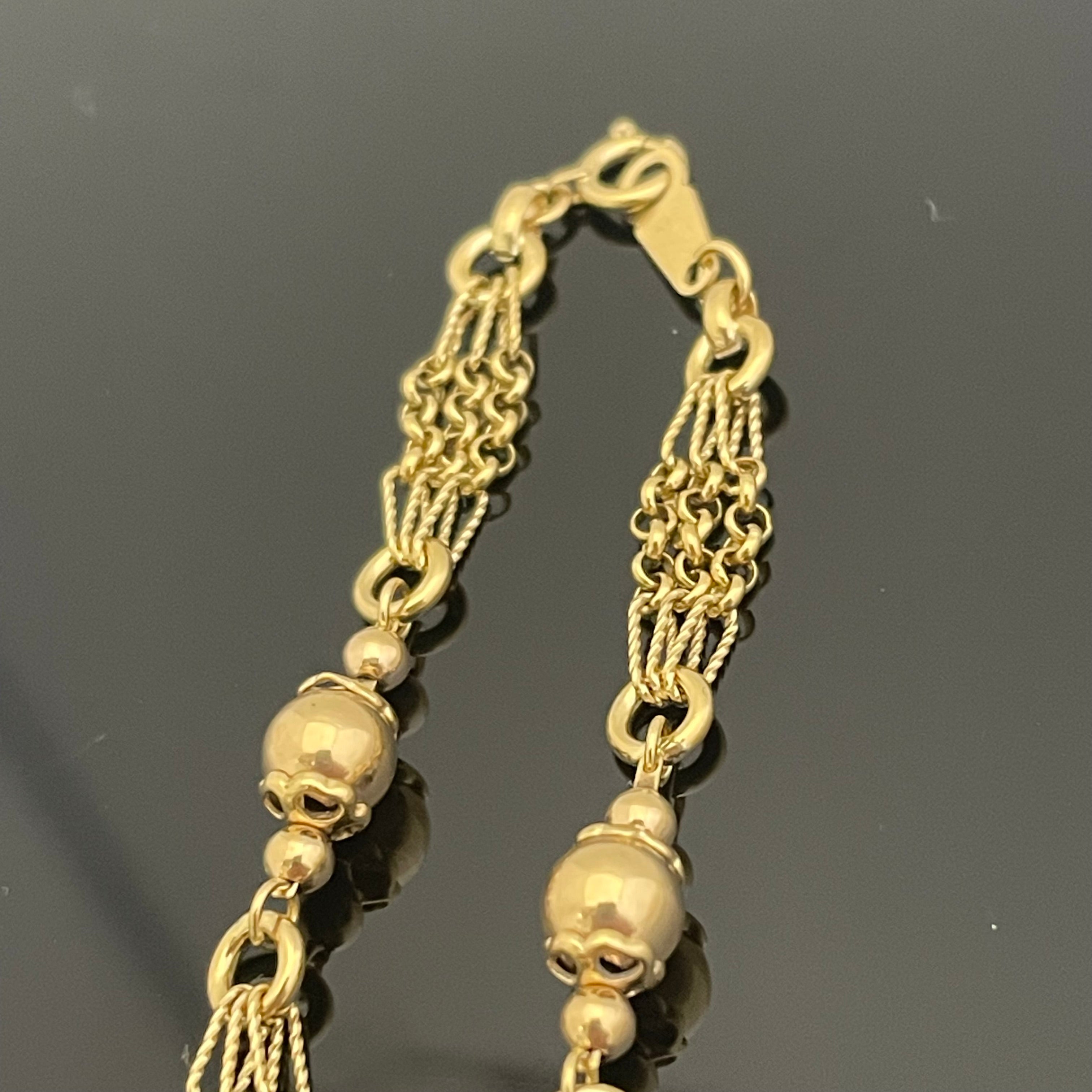 ノンブランド _K18ブレスレット _7.5g/17.5cm _中古品