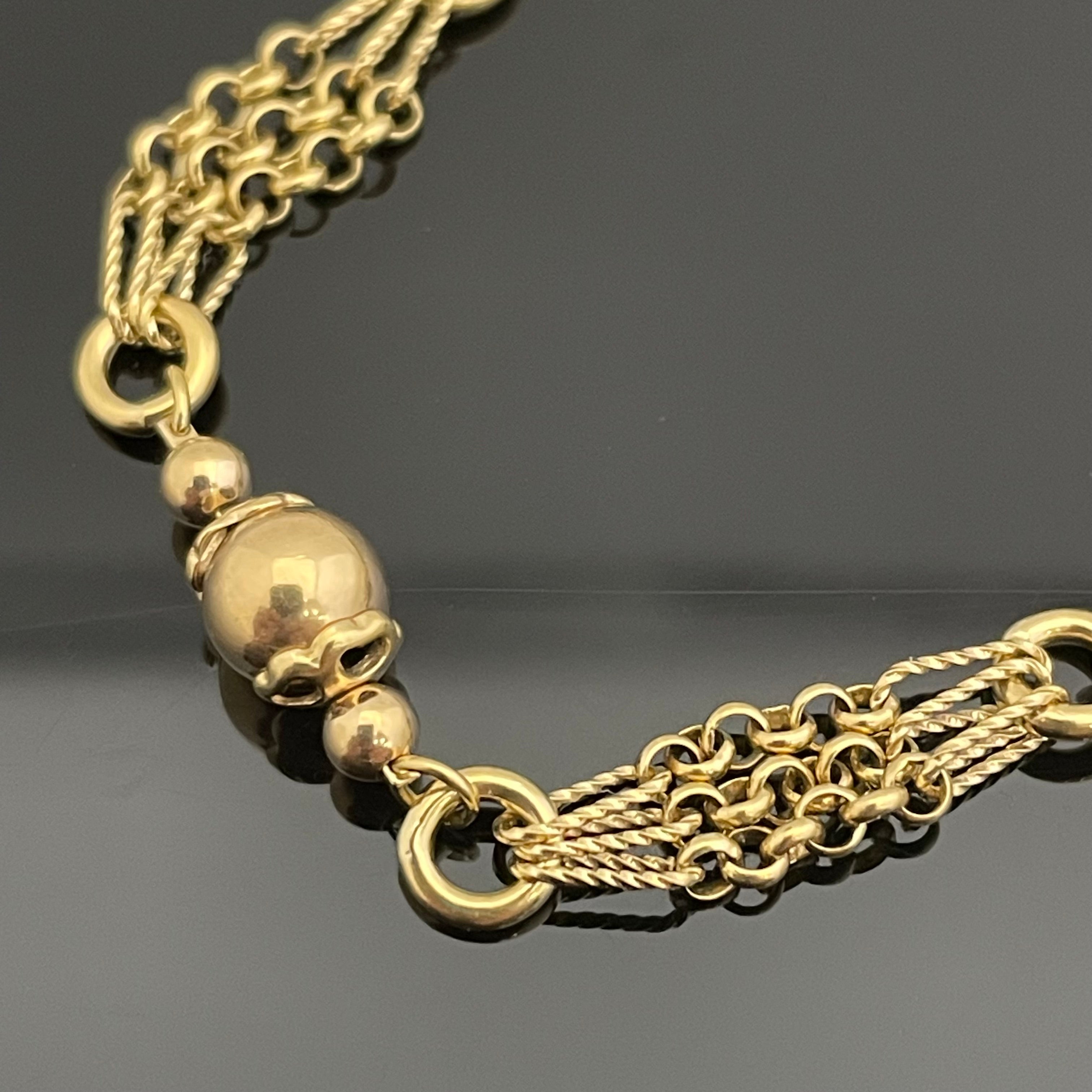 ノンブランド _K18ブレスレット _7.5g/17.5cm _中古品