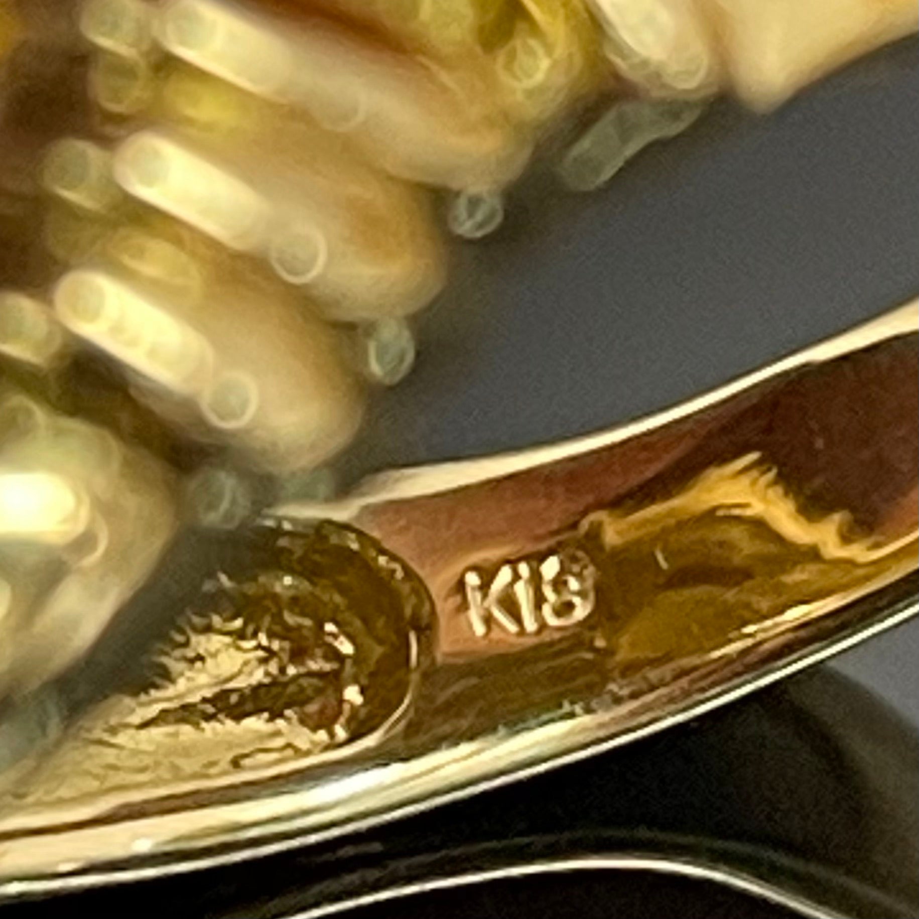 【送料無料】_ ノンブランド_ K18リング_ MARIA純金コイン入り _中古品