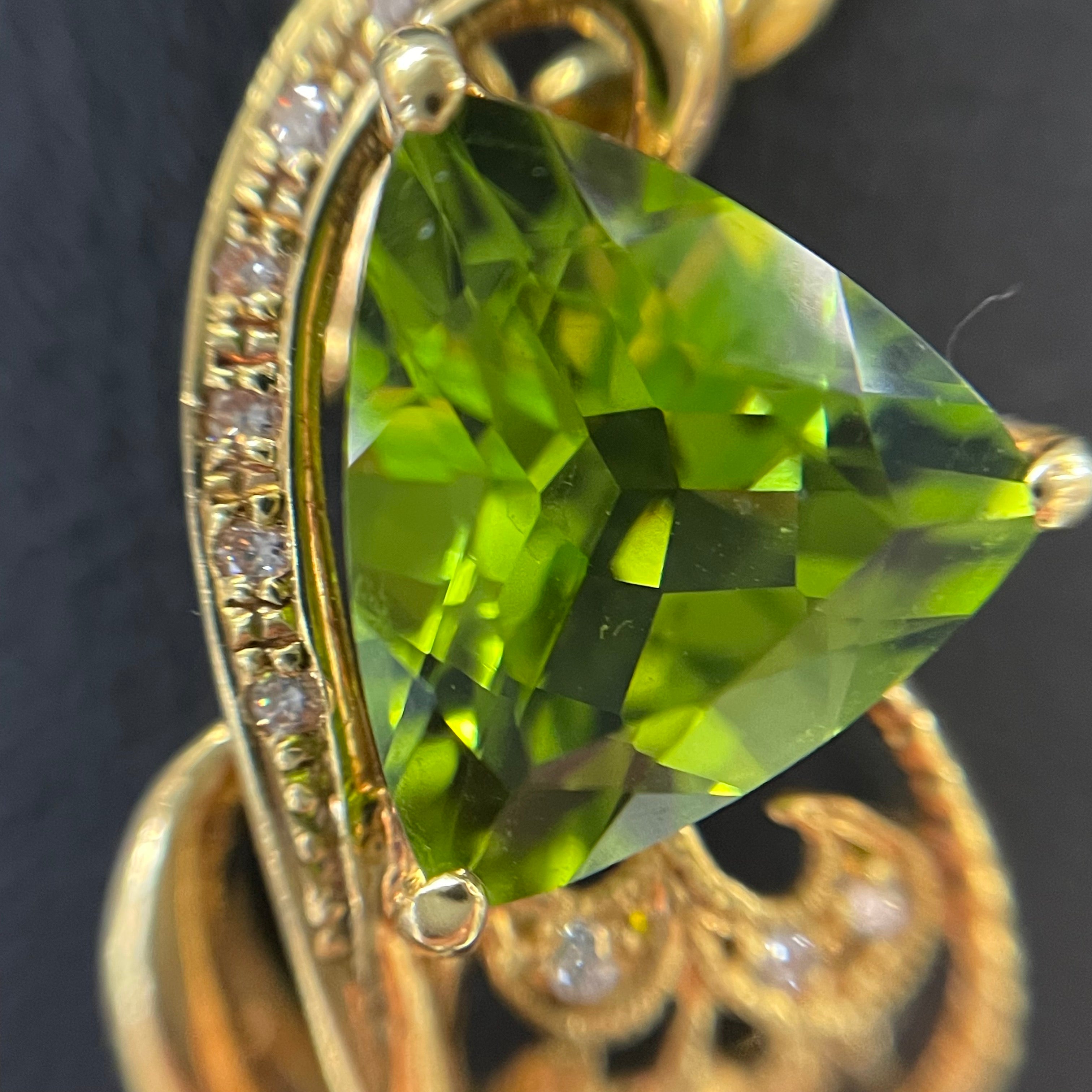 ノンブランド_ K18ネックレス_ ペリドット3.91ct/FD 0.09ct _中古品