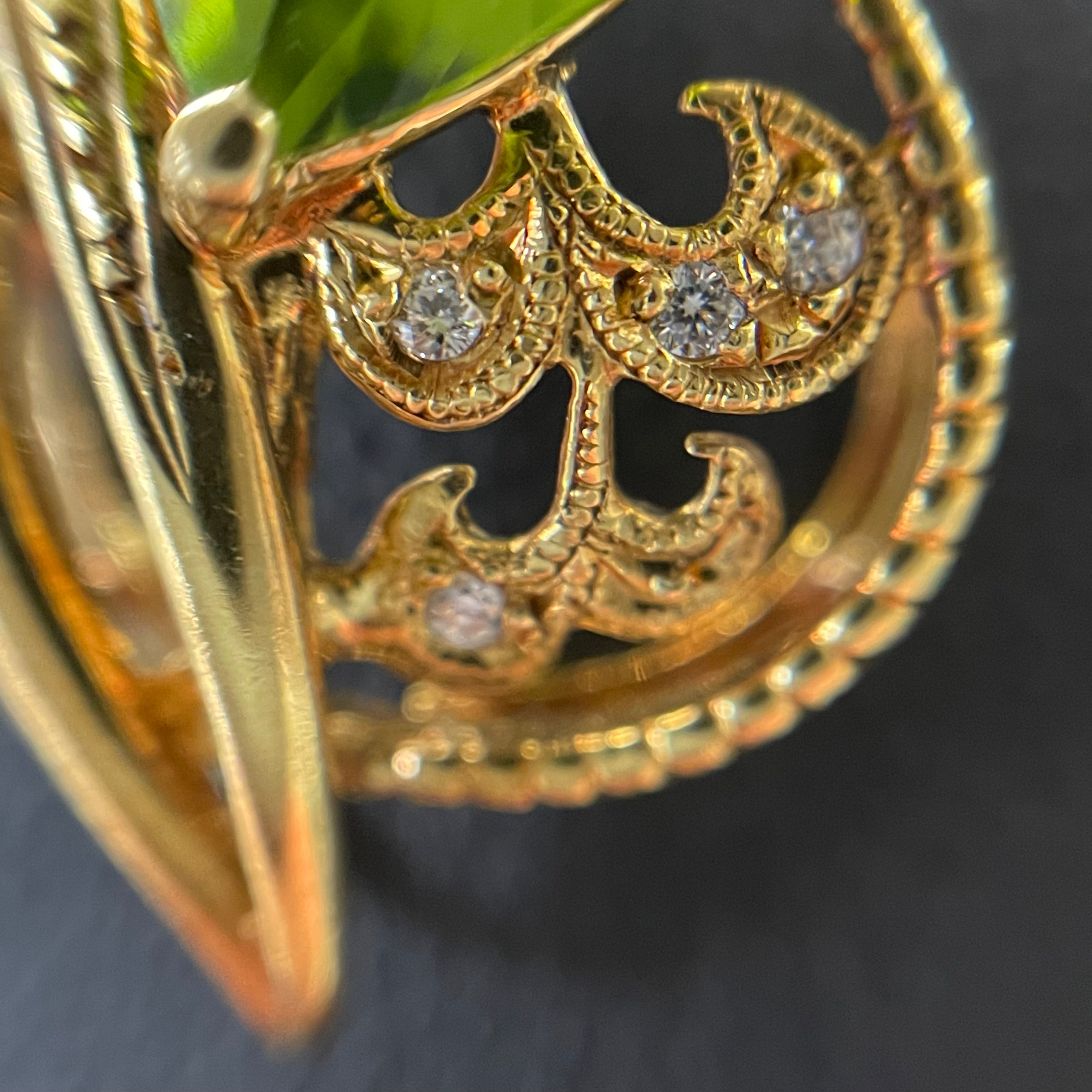 ノンブランド_ K18ネックレス_ ペリドット3.91ct/FD 0.09ct _中古品