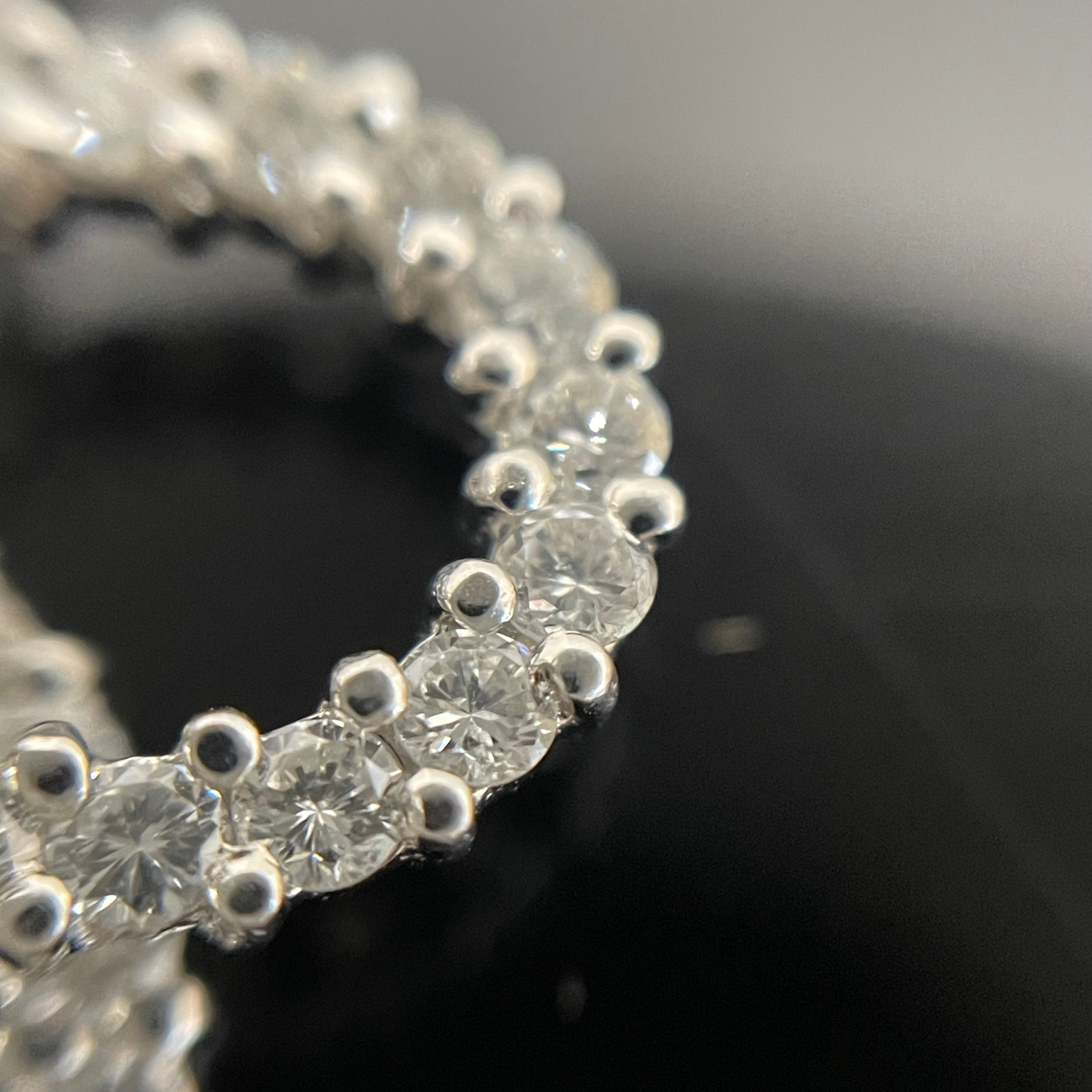 ノンブランド_ Pt900/850ネックレス_ ダイヤモンド1.0ct_スイングペンダント _中古品