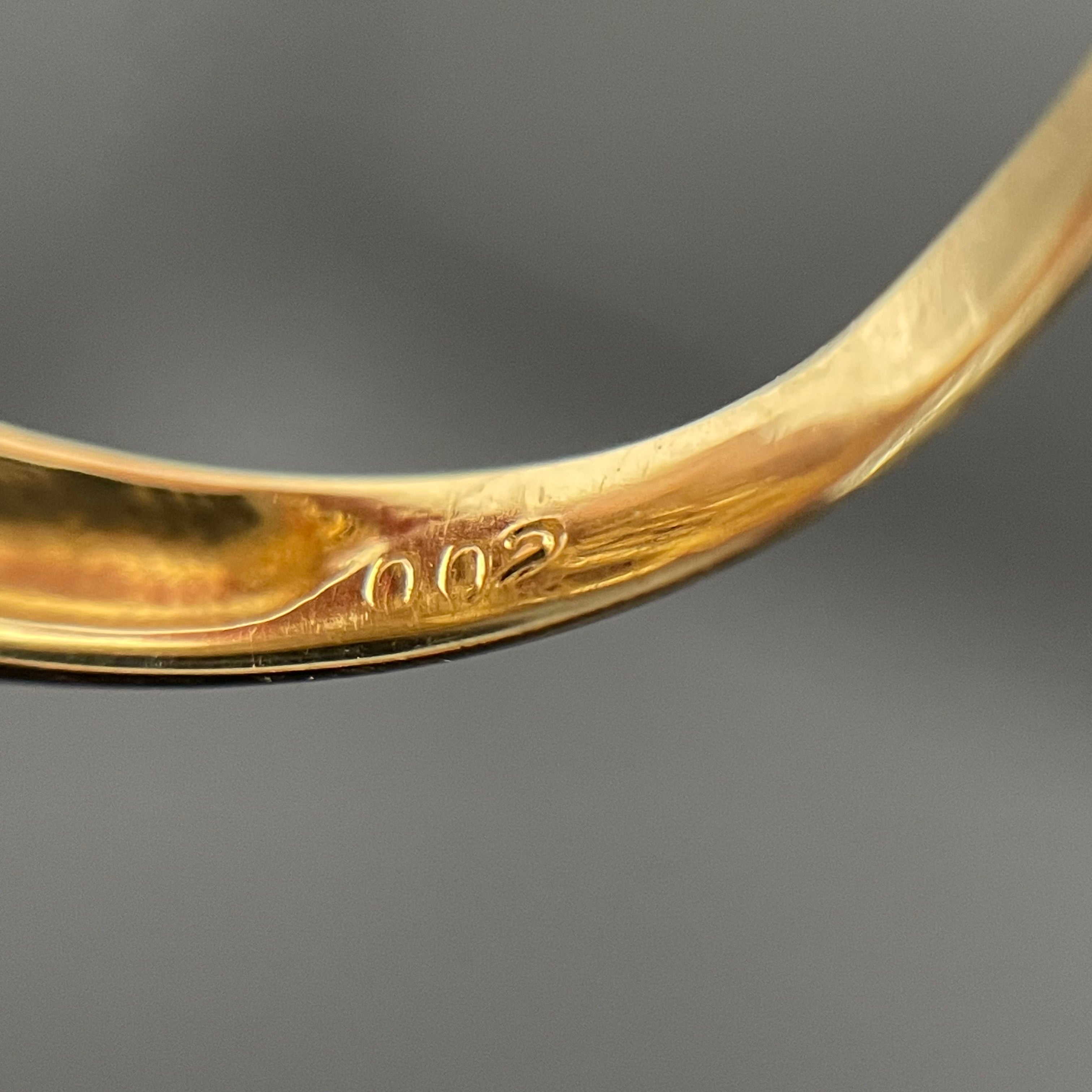 【送料無料】_ ノンブランド_ K18スワンモチーフリング _ルビー/ダイヤモンド付き_中古品