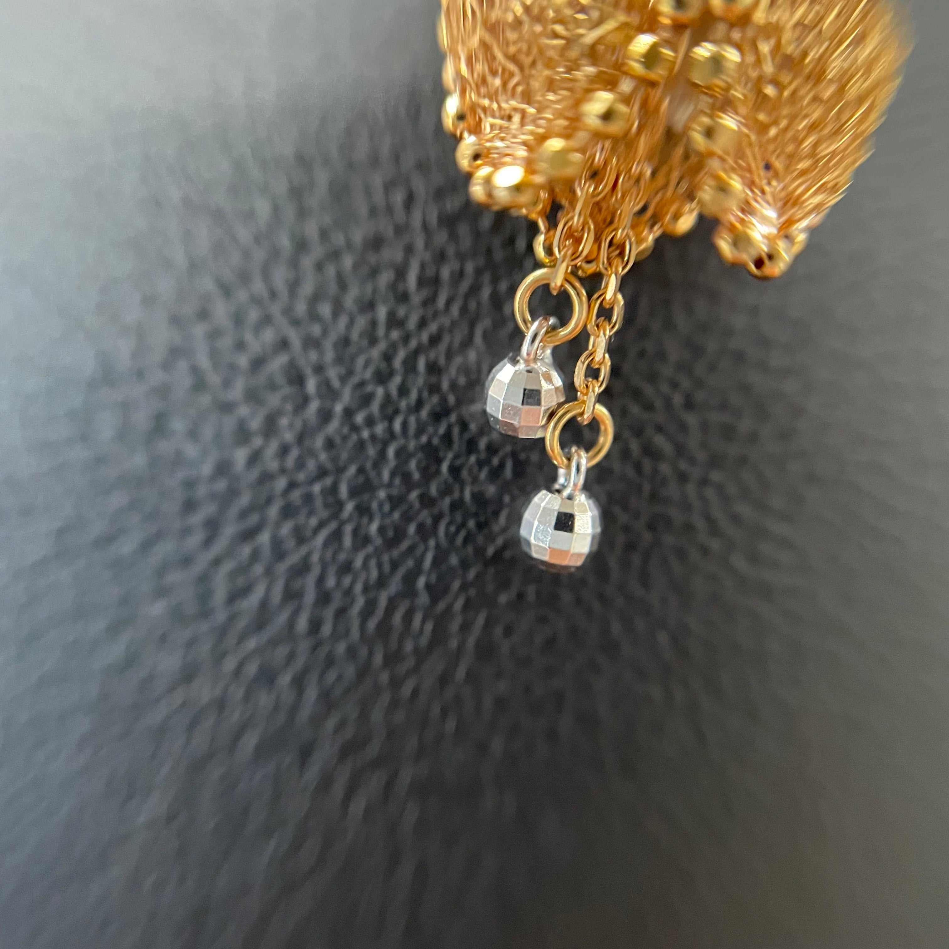 Chiffon Garden _(シフォンガーデン)_K18フラワーモチーフネックレス _中古品