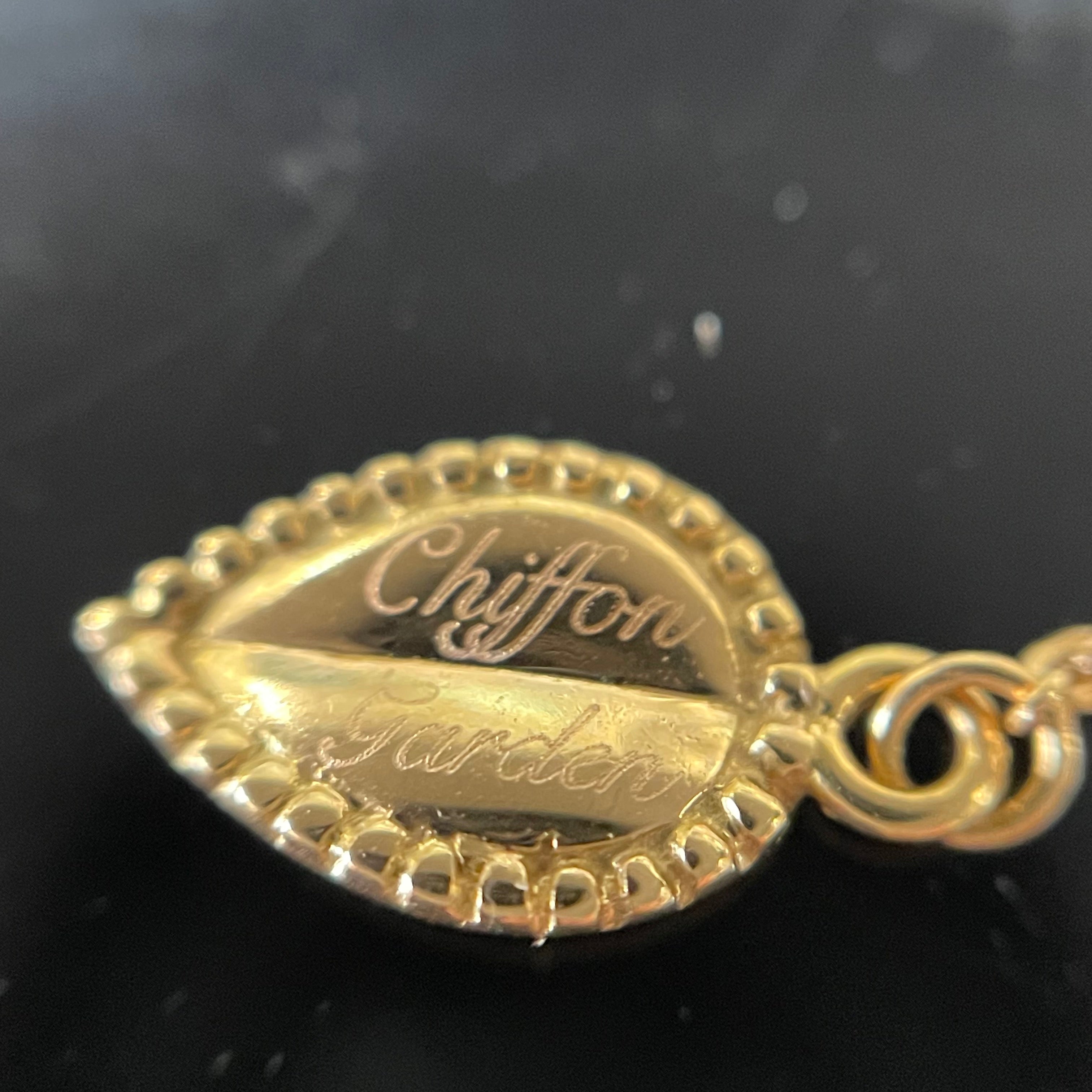 Chiffon Garden _(シフォンガーデン)_K18フラワーモチーフネックレス _中古品