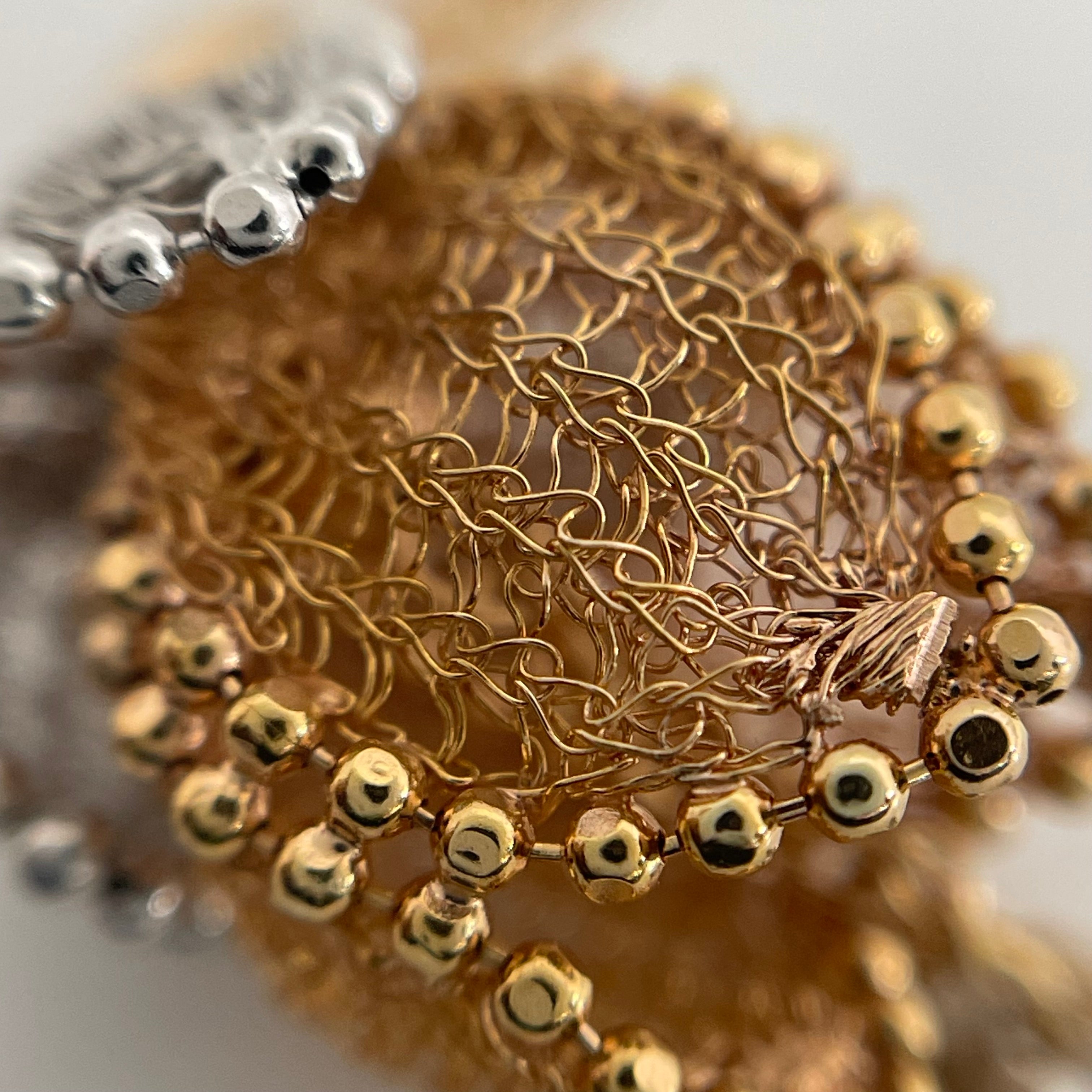 Chiffon Garden _(シフォンガーデン)_K18フラワーモチーフネックレス _中古品