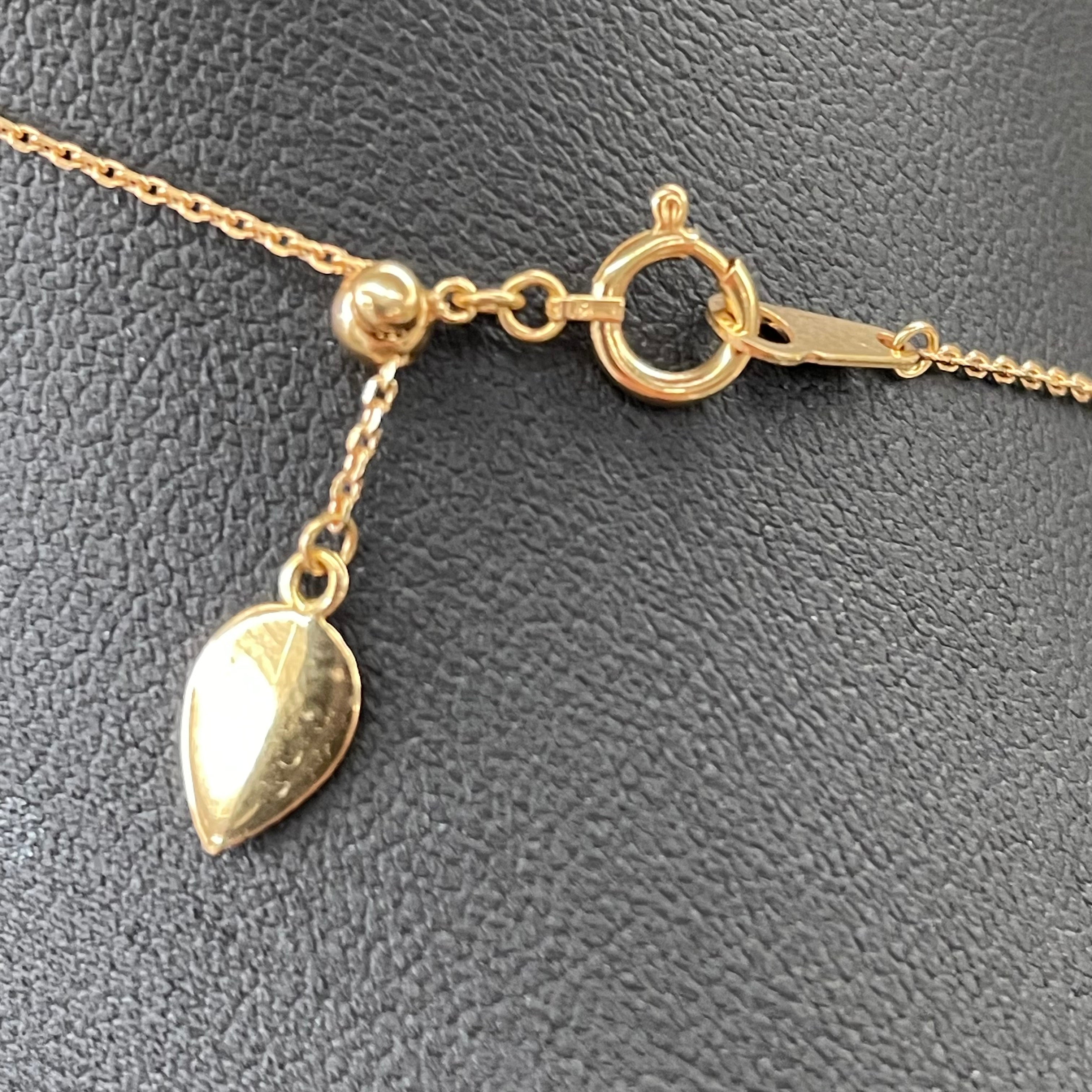 Chiffon Garden _(シフォンガーデン)_K18フラワーモチーフネックレス _中古品