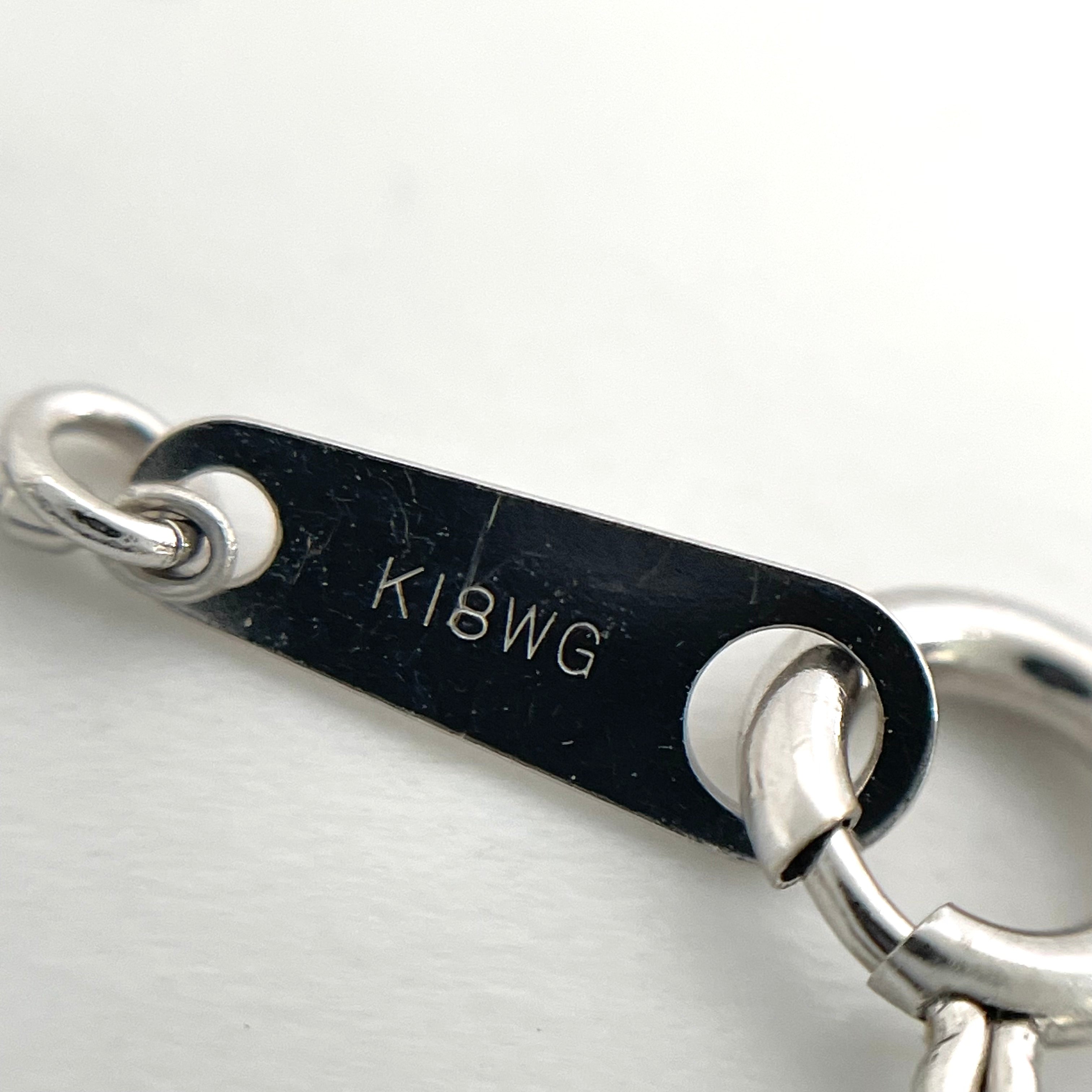 ノンブランド _K18WGネックレス_ ルビー1.53/ダイヤ0.07ct _中古品