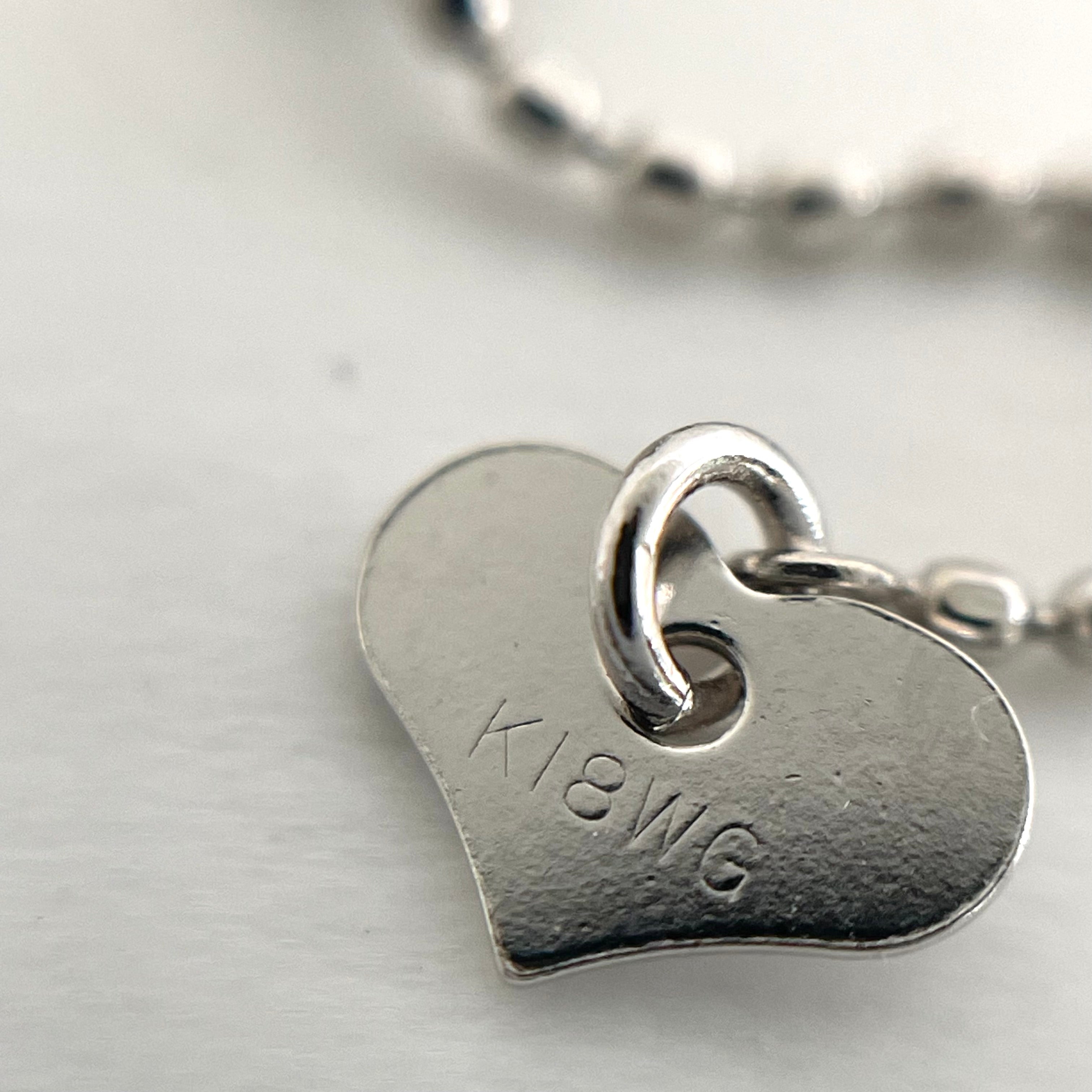 ノンブランド _K18WGネックレス_ ルビー1.53/ダイヤ0.07ct _中古品