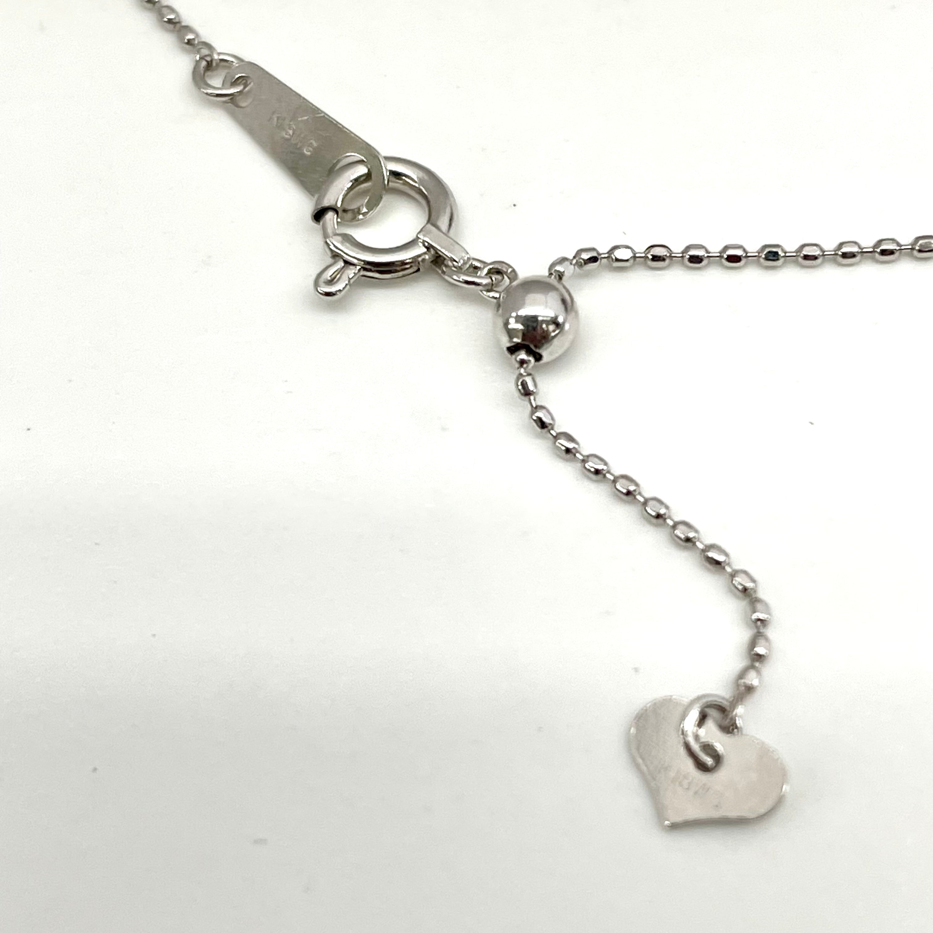 ノンブランド _K18WGネックレス_ ルビー1.53/ダイヤ0.07ct _中古品