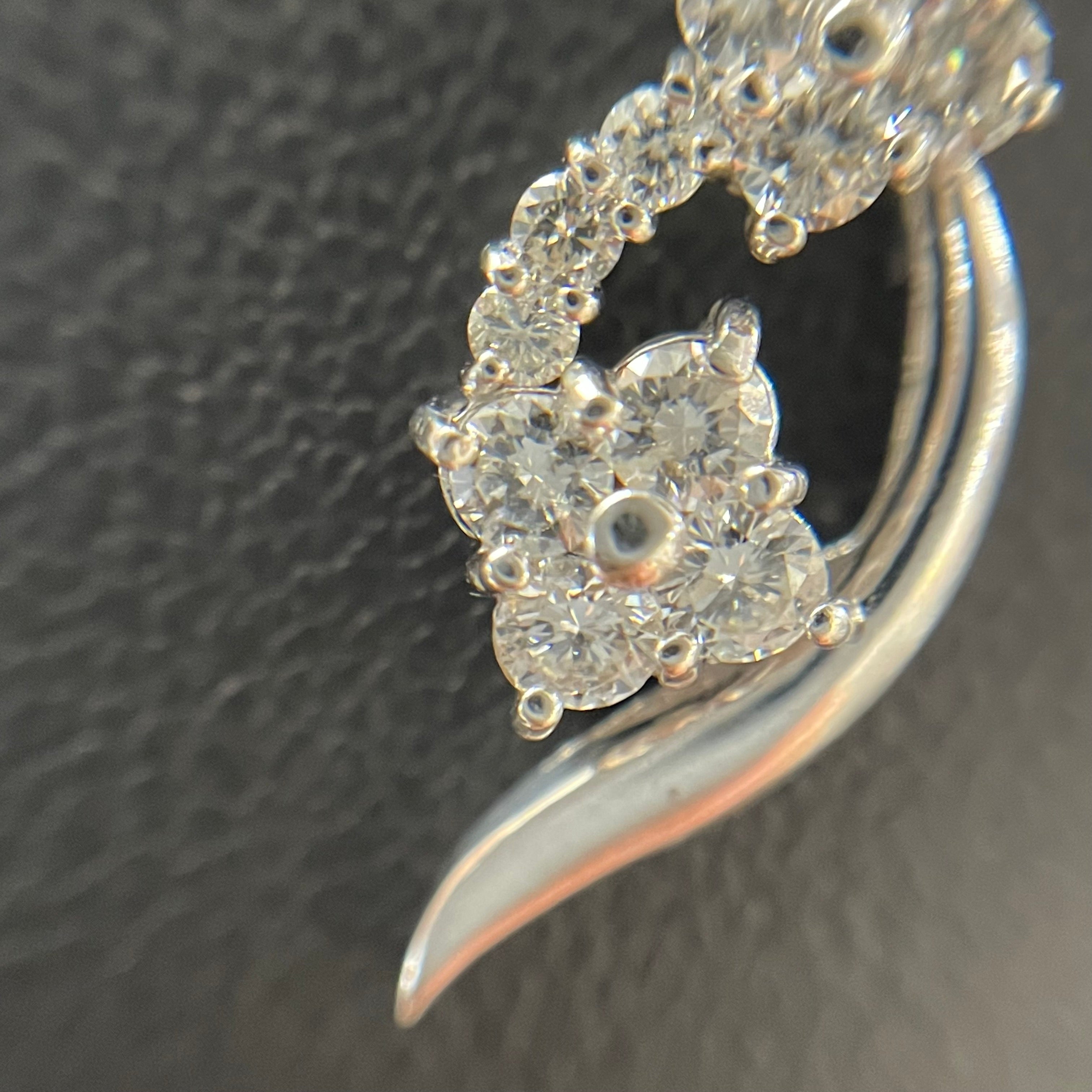 ノンブランド _K18WGネックレス _ダイヤモンド0.5ct _中古品