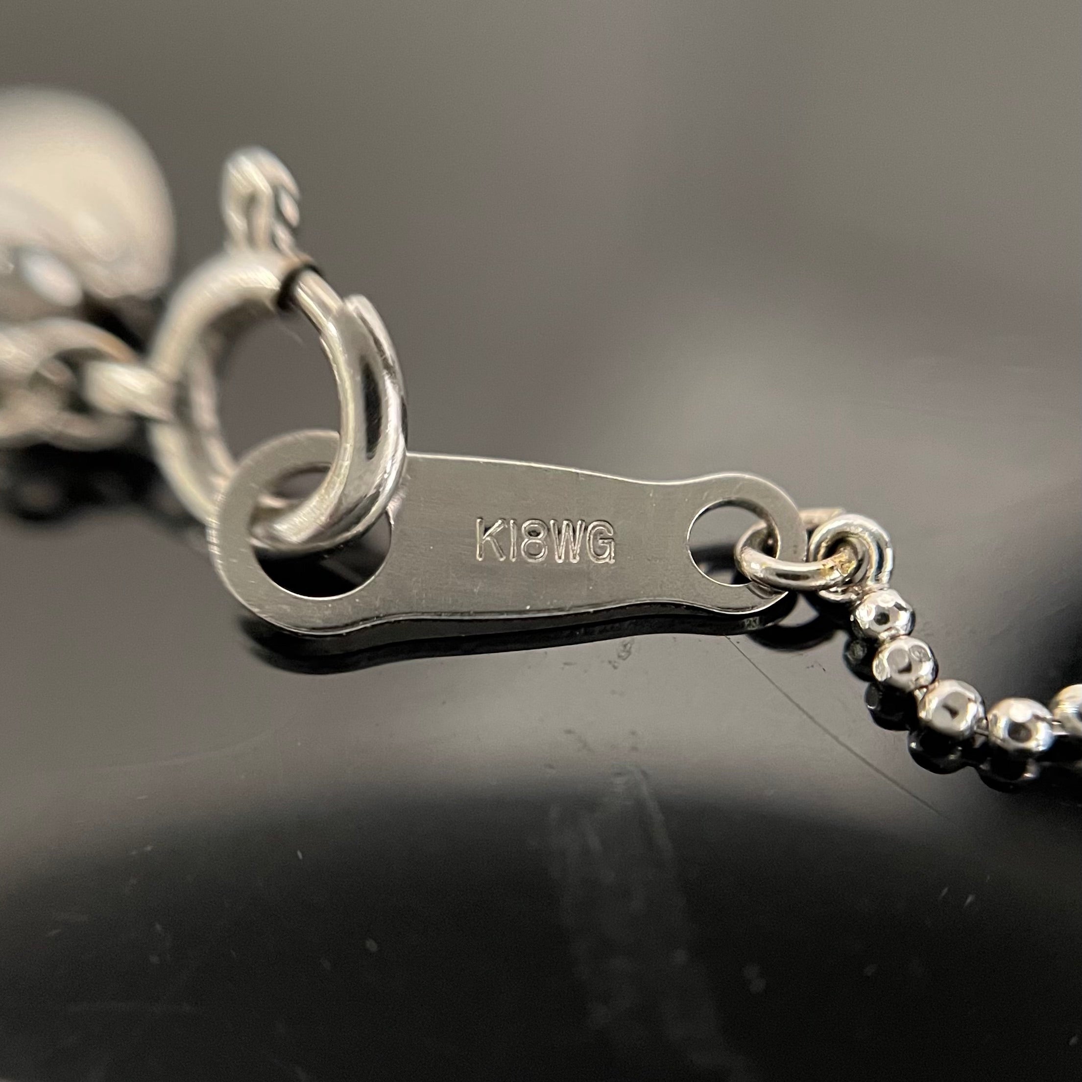 ノンブランド_ K18WGネックレス _ ダイヤモンド 0.38ct_ 中古品