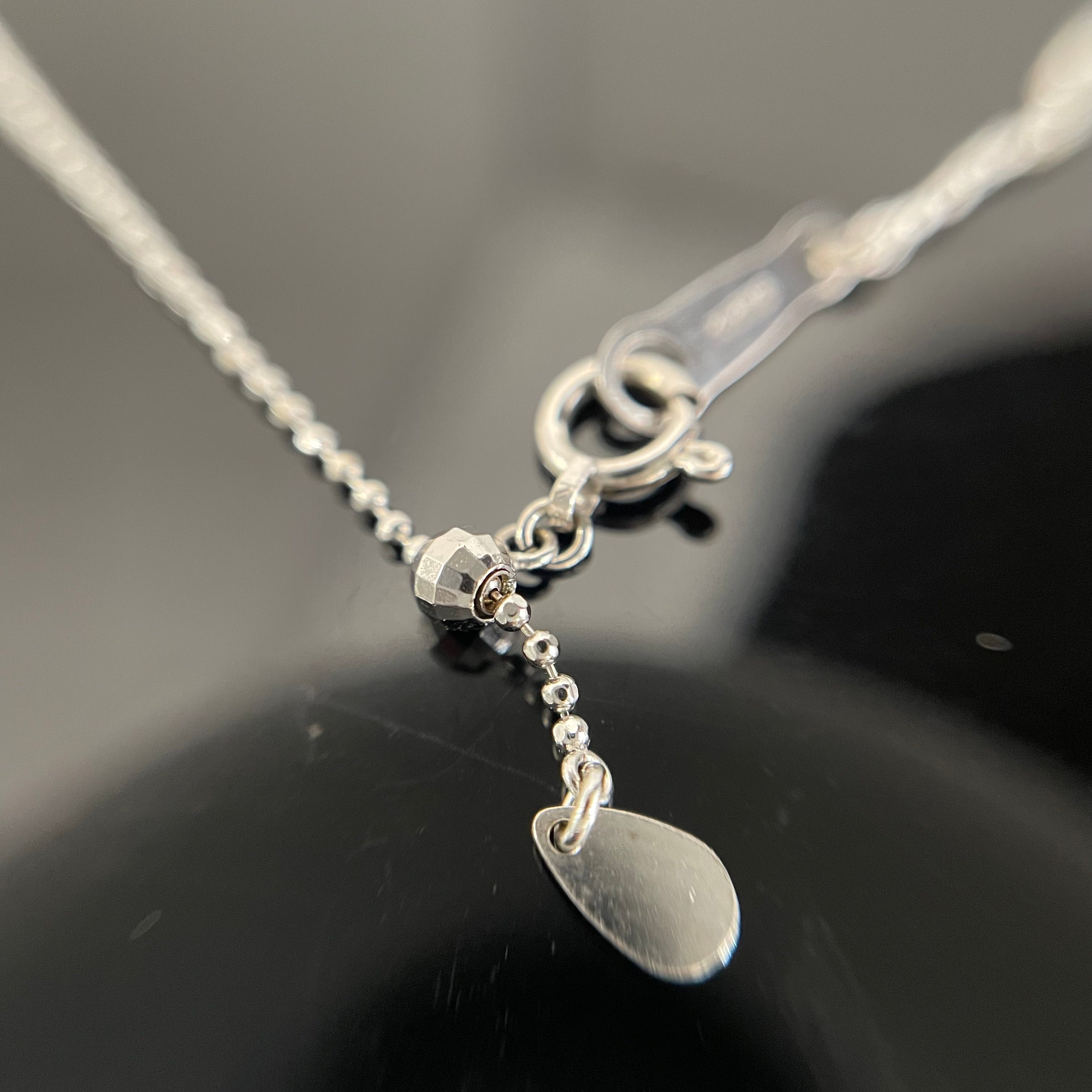 ノンブランド_ K18WGネックレス _ ダイヤモンド 0.38ct_ 中古品