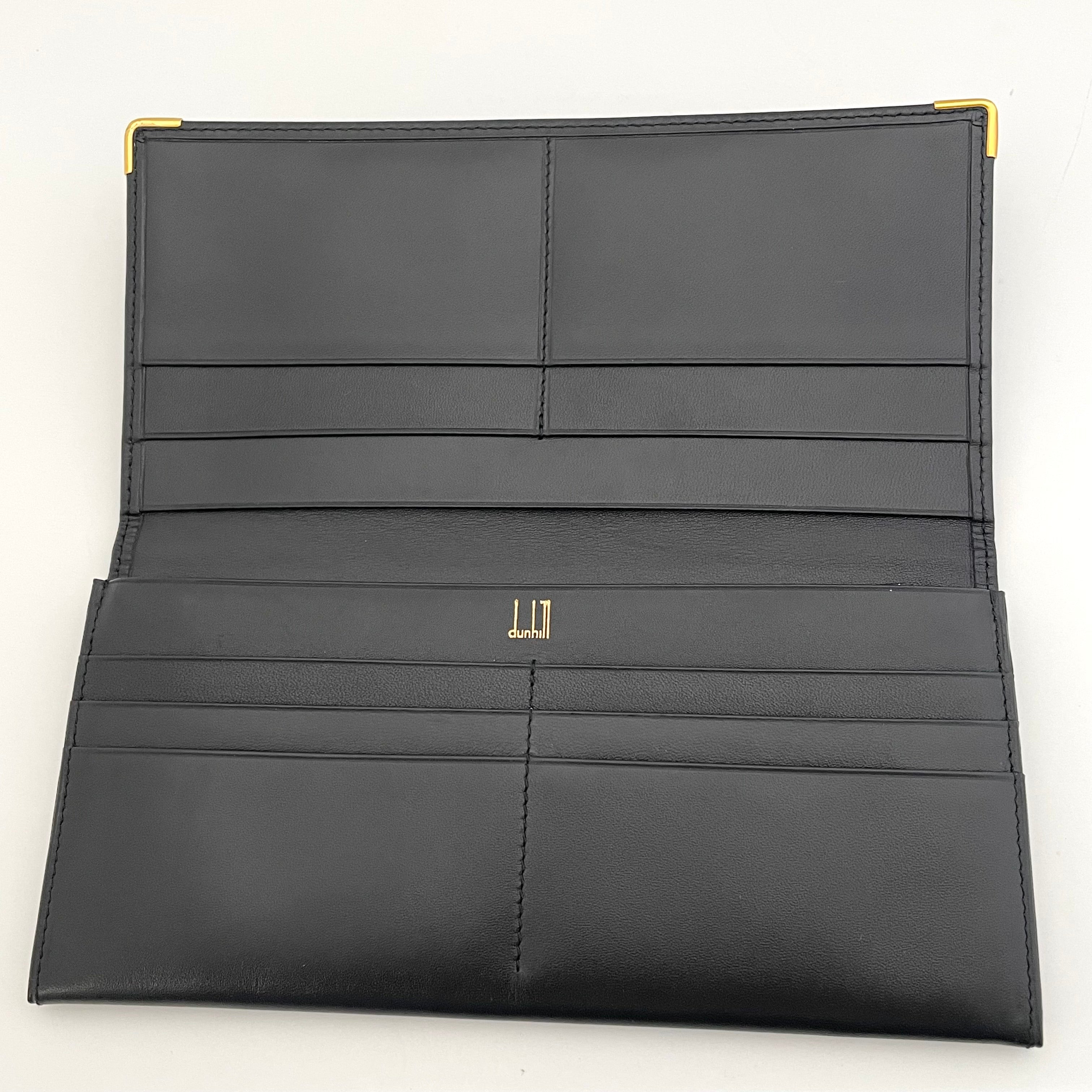 【送料無料】_ dunhill_(ダンヒル)_メンズ長財布 WD1380A _オックスフォードレザー _中古品