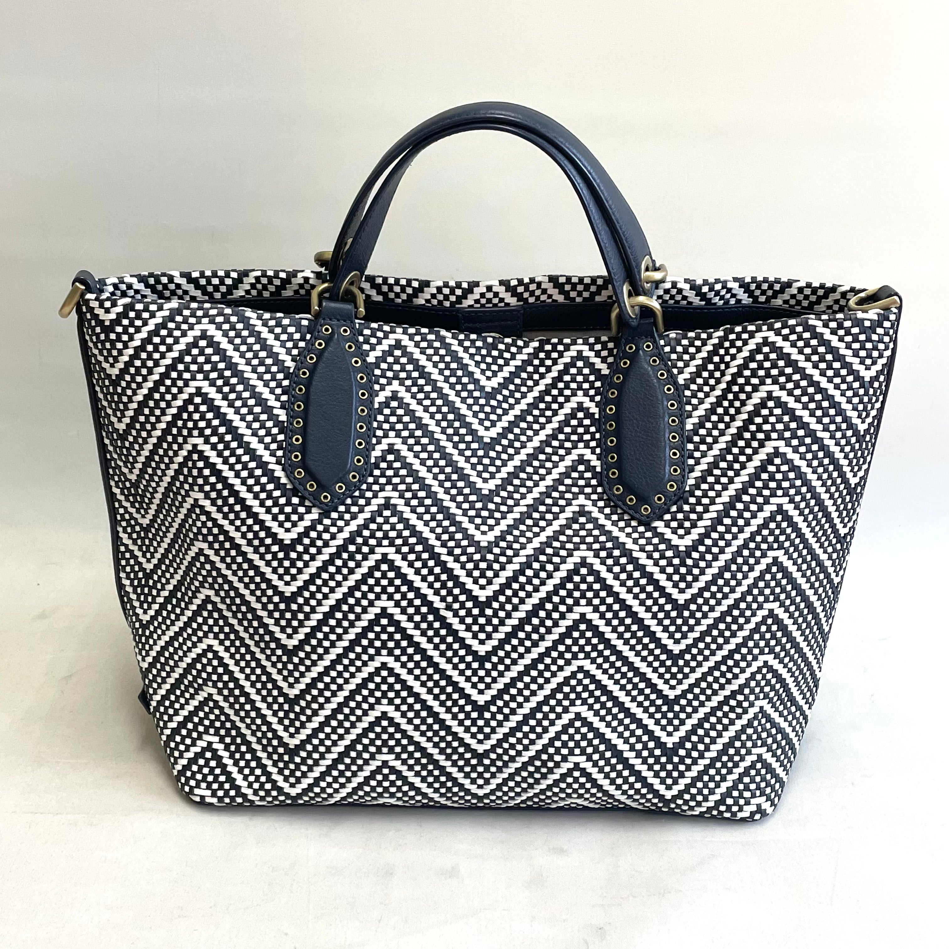 MICHAEL KORS_(マイケルコース)_2WAYバッグ _BROOKLYN LARGE _WOVEN LEATHER SATCHEL _中古品