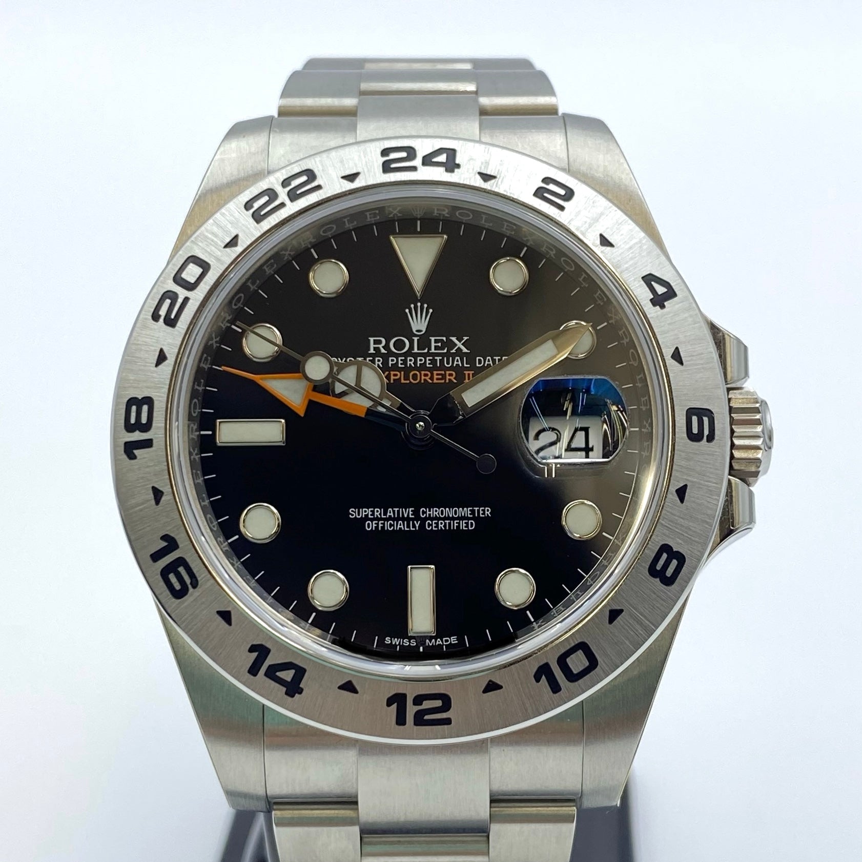ROLEX_(ロレックス)_エクスプローラーⅡ 黒文字盤_Ref.216570 ランダム番_中古美品 シール残り