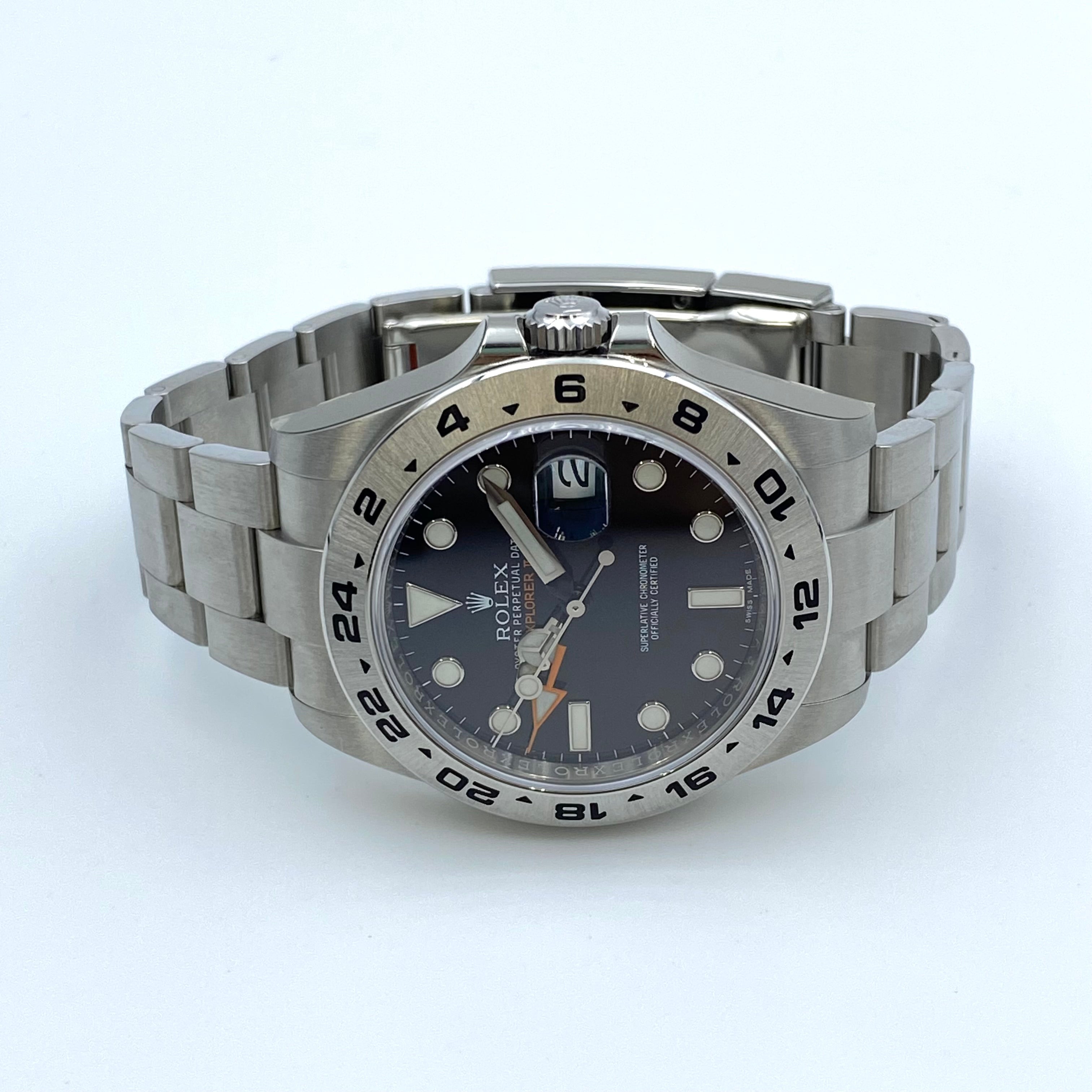 ROLEX_(ロレックス)_エクスプローラーⅡ 黒文字盤_Ref.216570 ランダム番_中古美品 シール残り