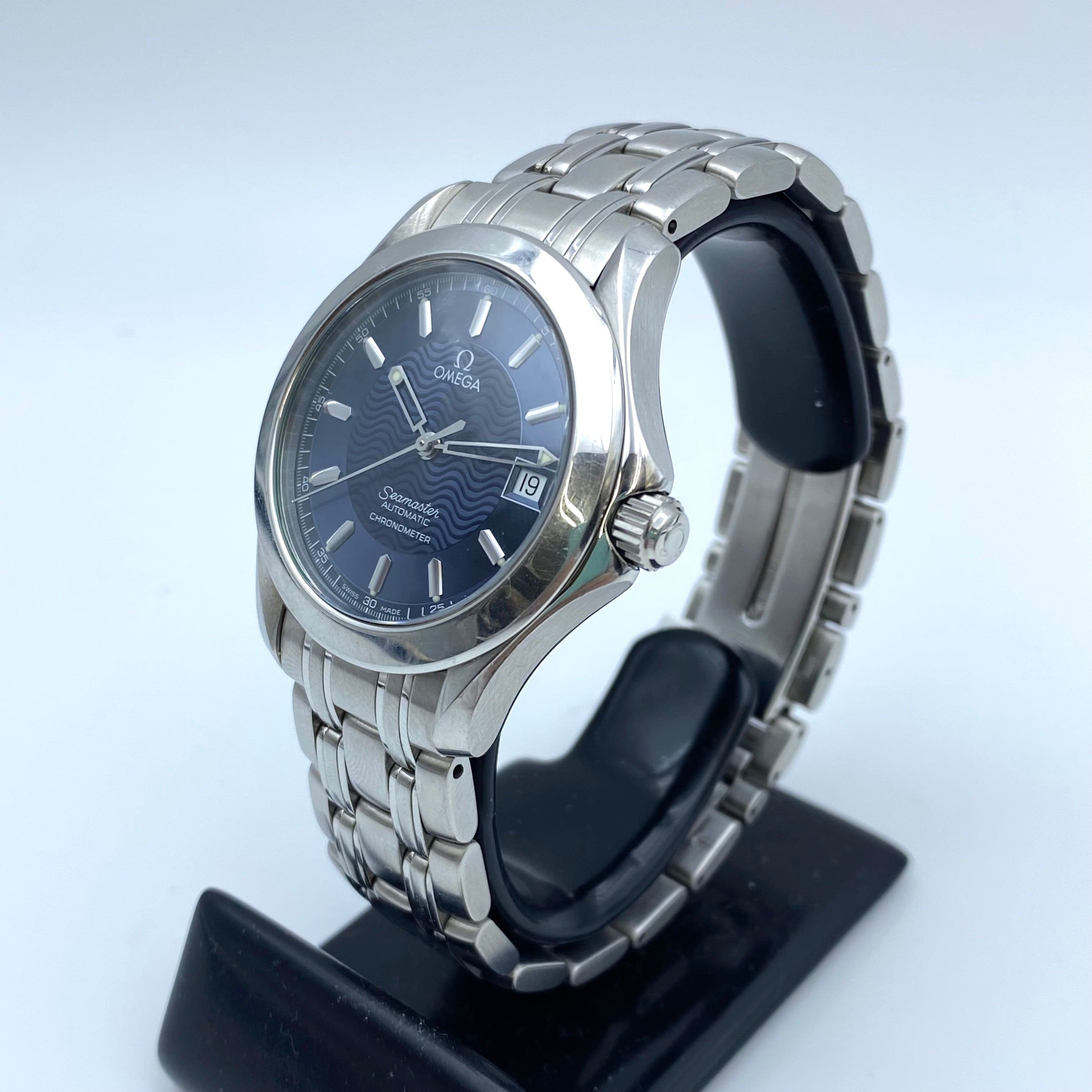 【送料無料】_OMEGA_(オメガ)_シーマスター_青文字盤 自動巻き_2501.81.00_中古品