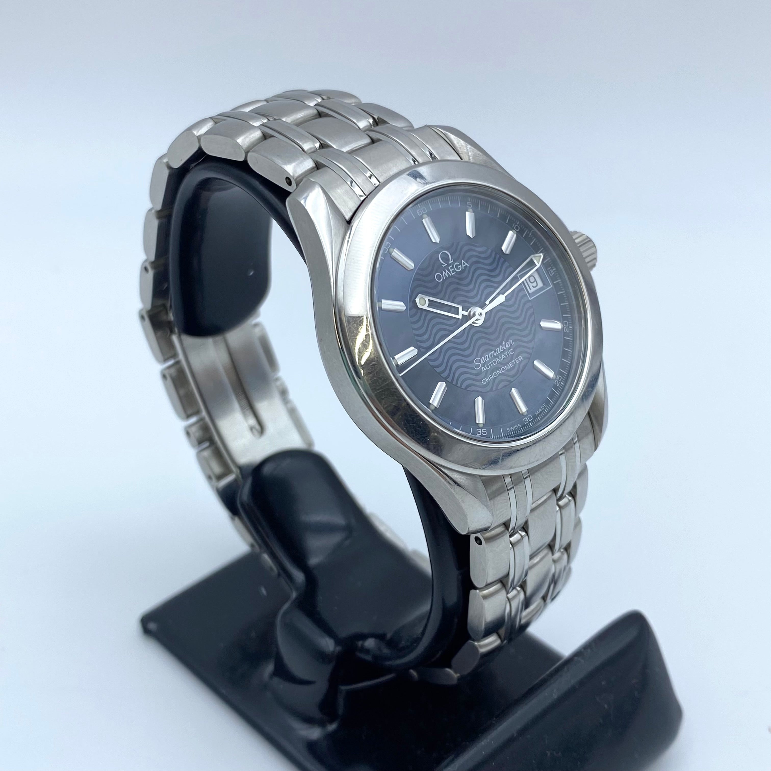 【送料無料】_OMEGA_(オメガ)_シーマスター_青文字盤 自動巻き_2501.81.00_中古品