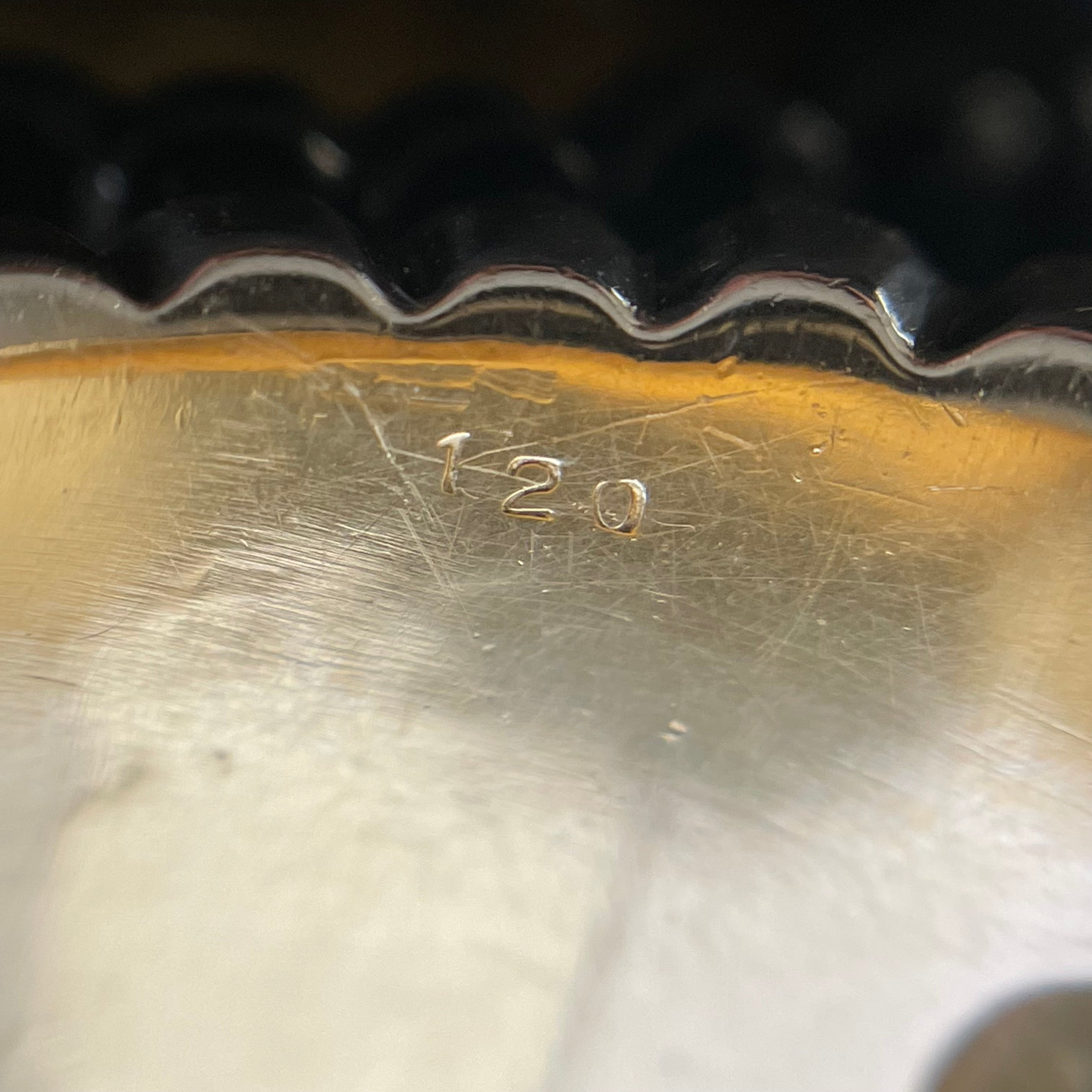 ノンブランド _K18/Pt900 _メンズ用ダイヤモンドリング _D2.012ct/FD1.2ct 37.8g_中古品