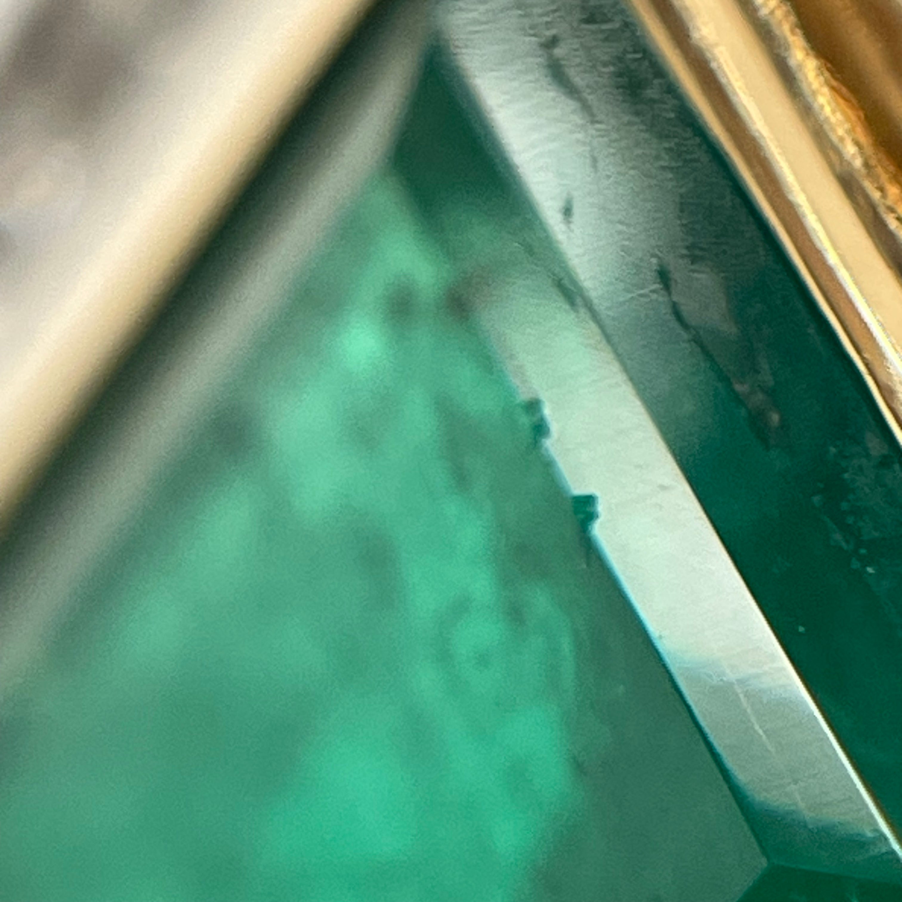 ノンブランド_Pt900/K18 _エメラルドリング_ E4.32ct/FD 0.78ct 30.8g _中古品