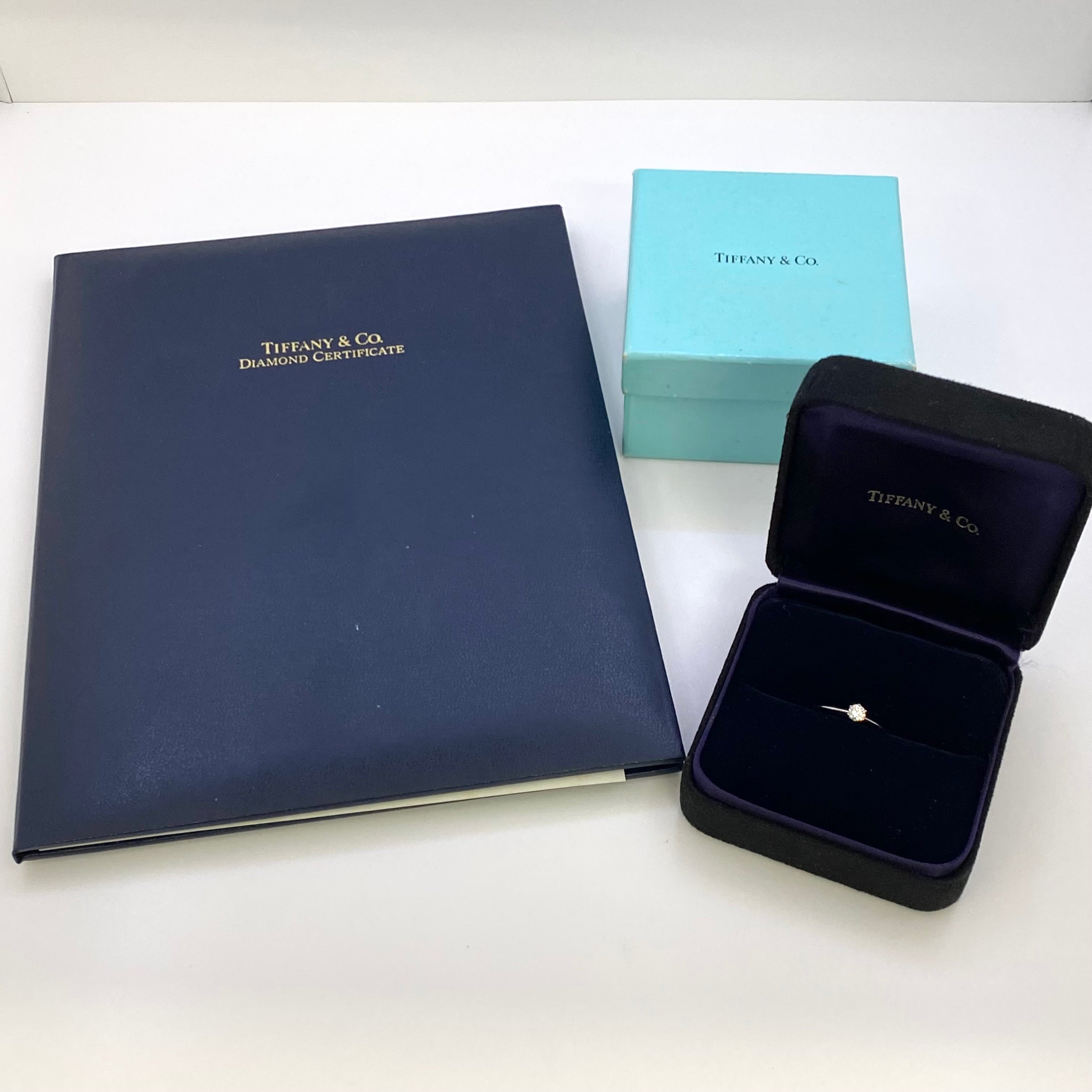 【送料無料】_TIFFANY &Co(ティファニー)_ソリティア ダイヤモンドリング_PLAT D0.24ct 2.7g_中古品