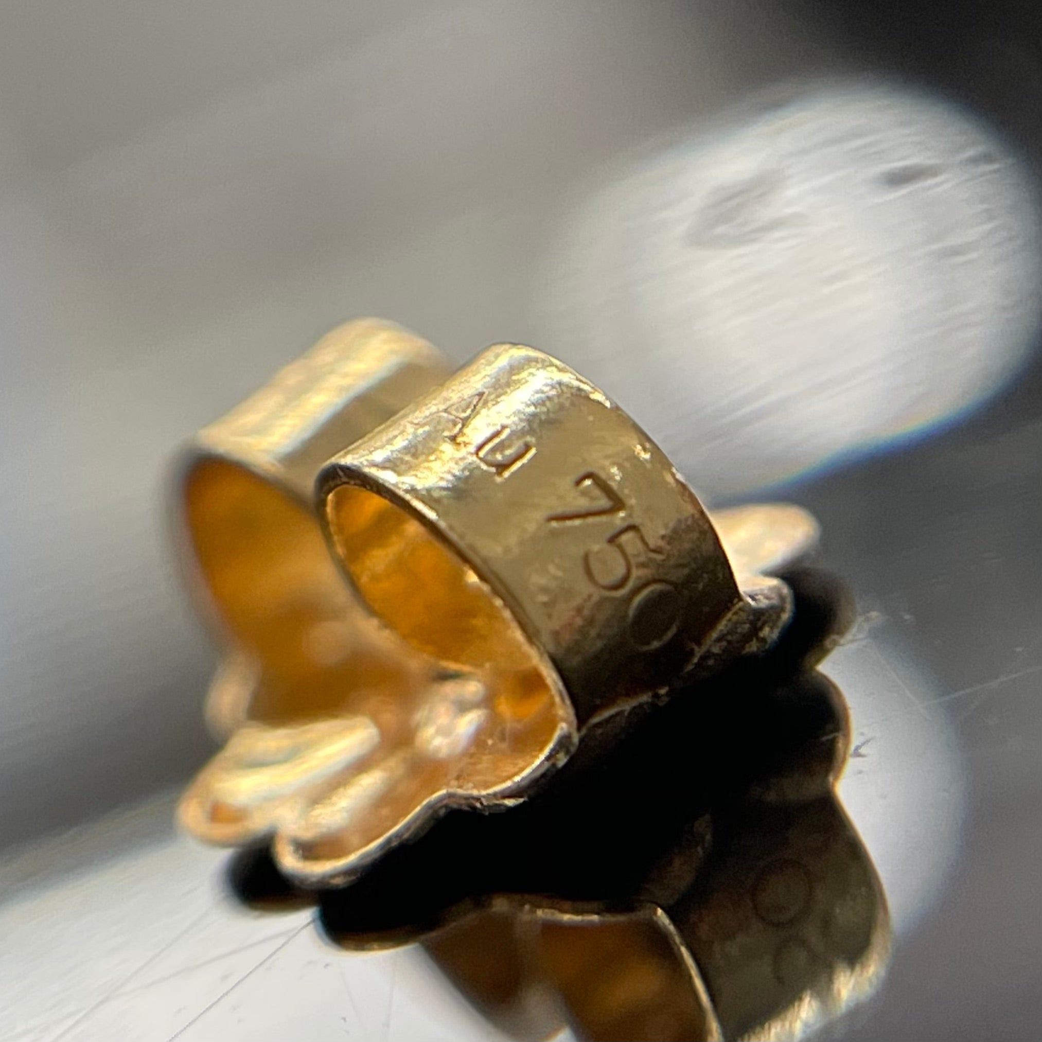 TIFFANY &Co _(ティファニー)_K18PG ダイヤ付き_1837サークルピアス_中古品